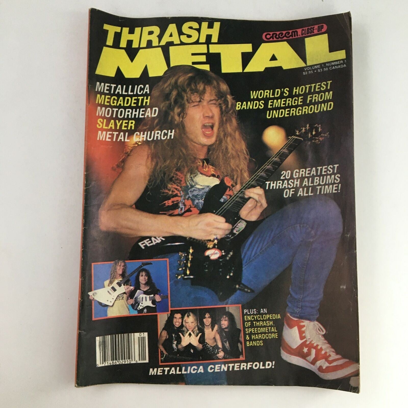 Creem Thrash Metal Magazine November 1987 Dave Mustaine,  No Label