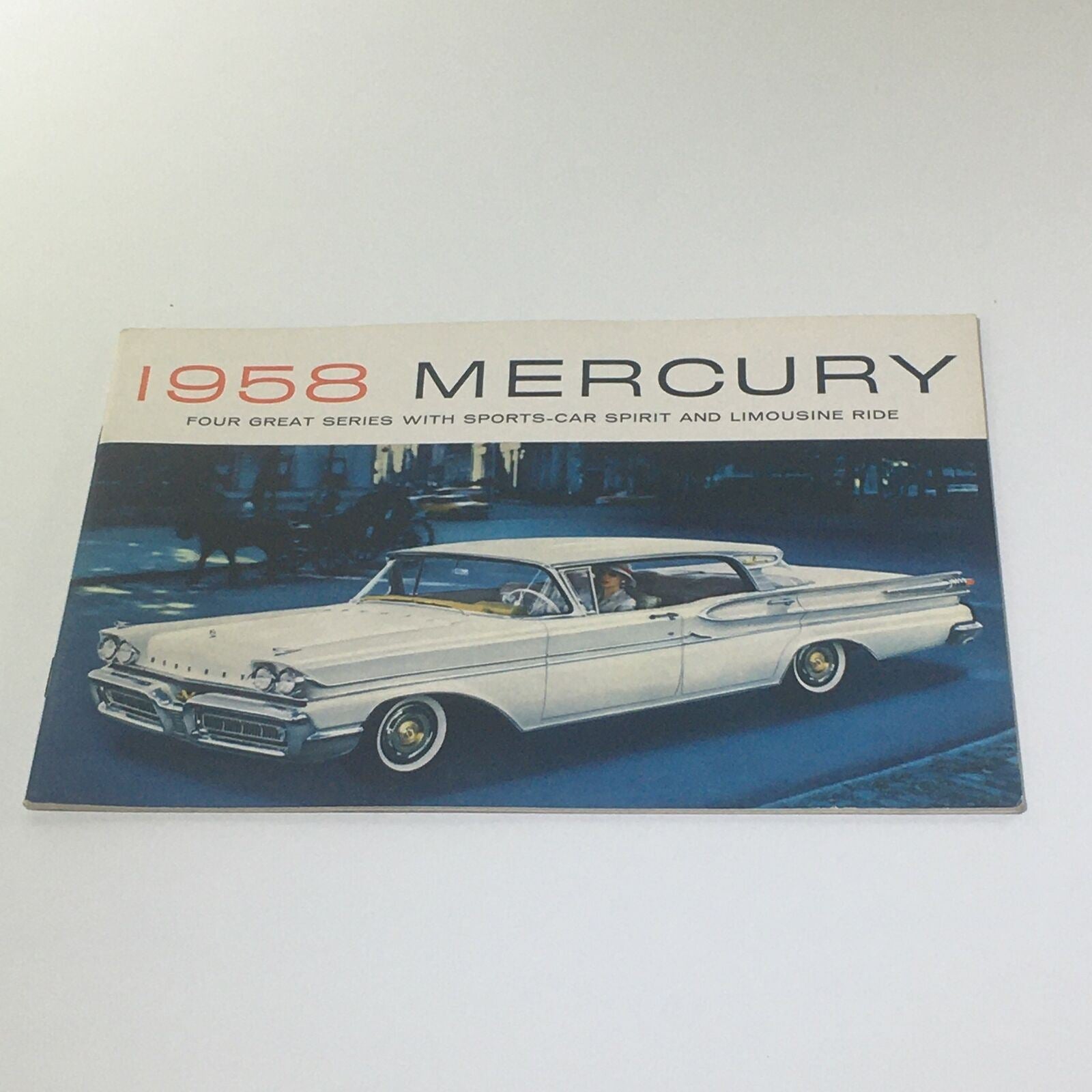 1958 Mercury 24-page BIG Vintage Sales Brochure Catalog - Monterey Park Lane