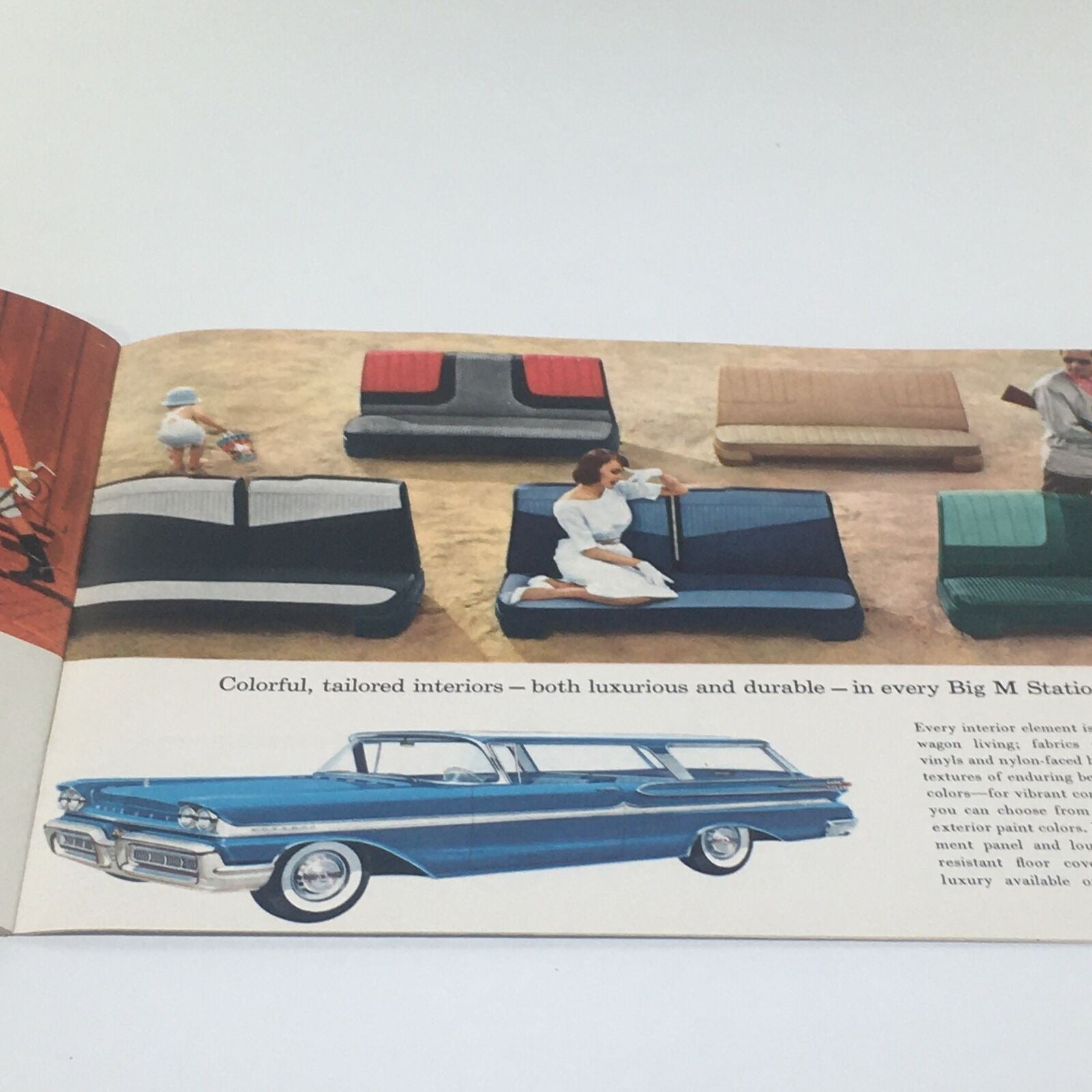 1958 Mercury 24-page BIG Vintage Sales Brochure Catalog - Monterey Park Lane