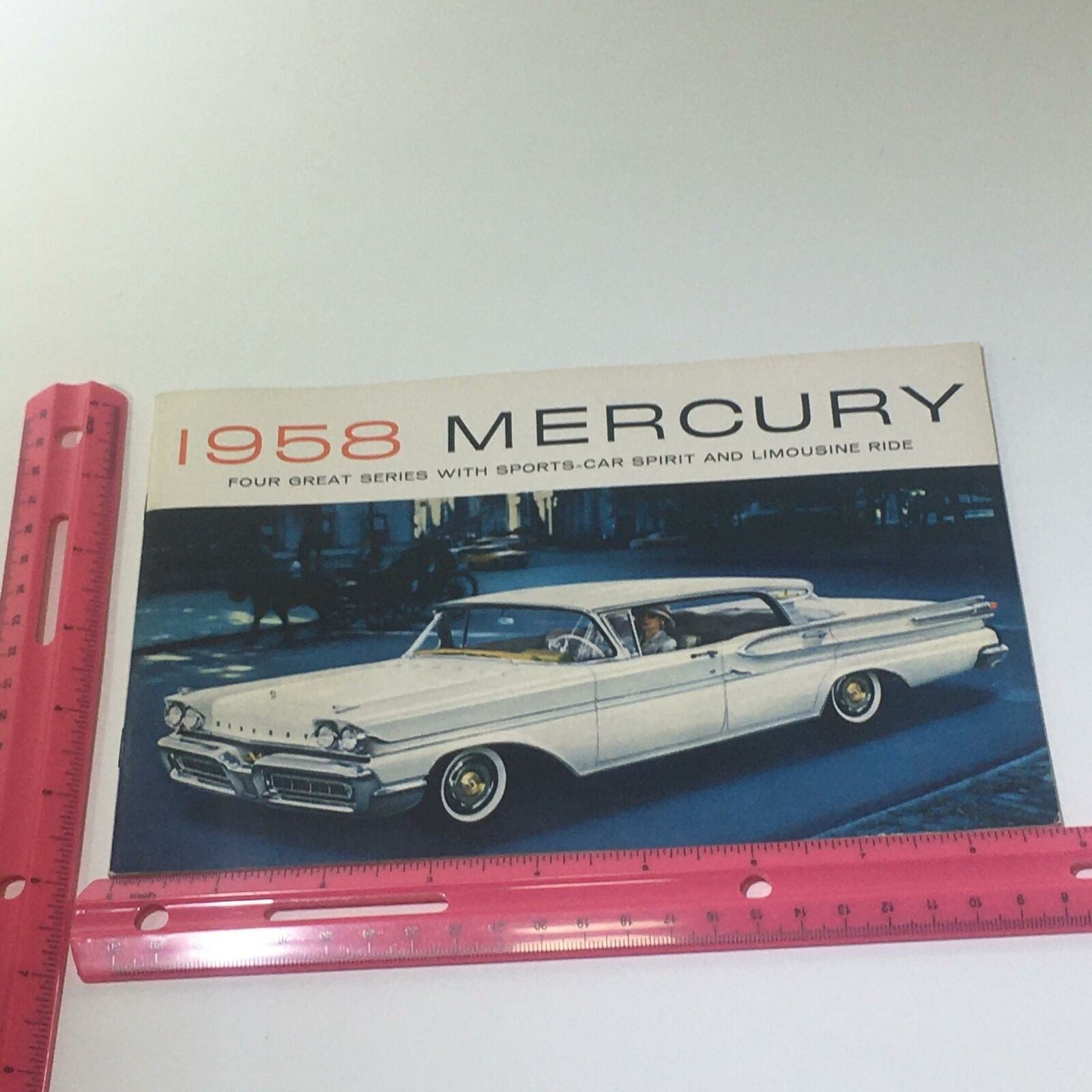 1958 Mercury 24-page BIG Vintage Sales Brochure Catalog - Monterey Park Lane