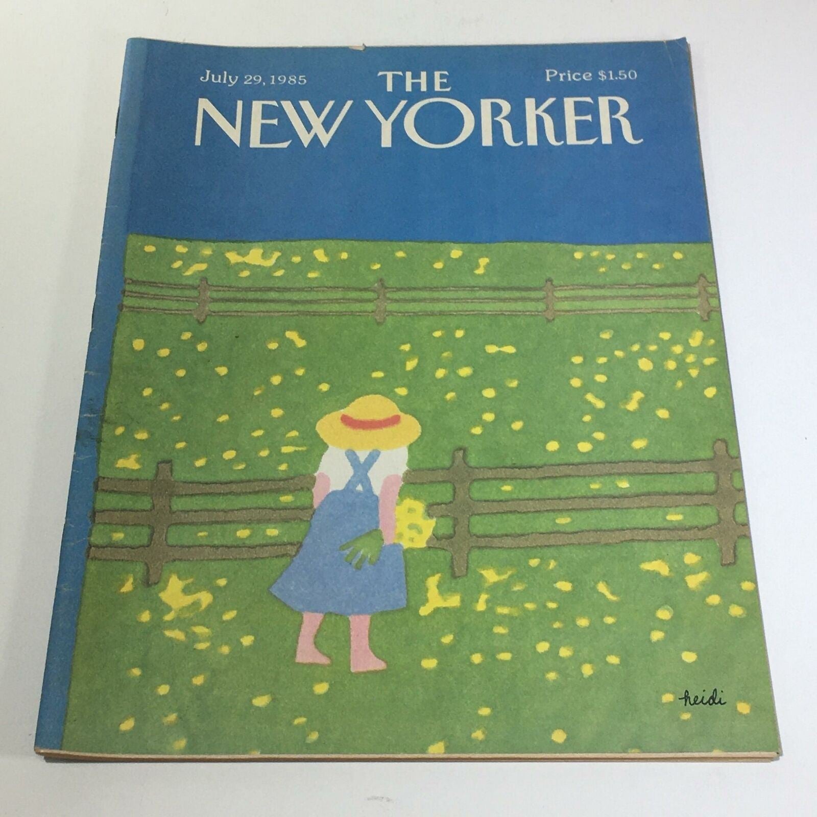 The New Yorker Magazine July 29 1985 Full Theme Cover by Heidi Gonnel