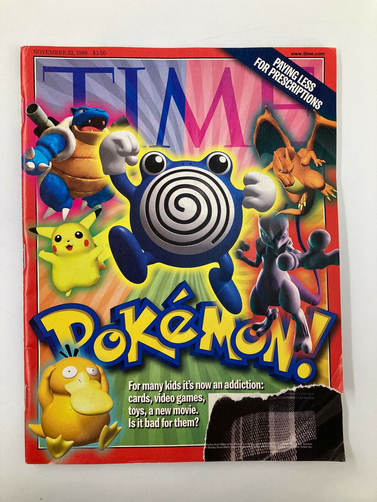 Time Magazine November 22 1999 Vol. 154 No. 21 Pokemon, Is It Bad For Them?