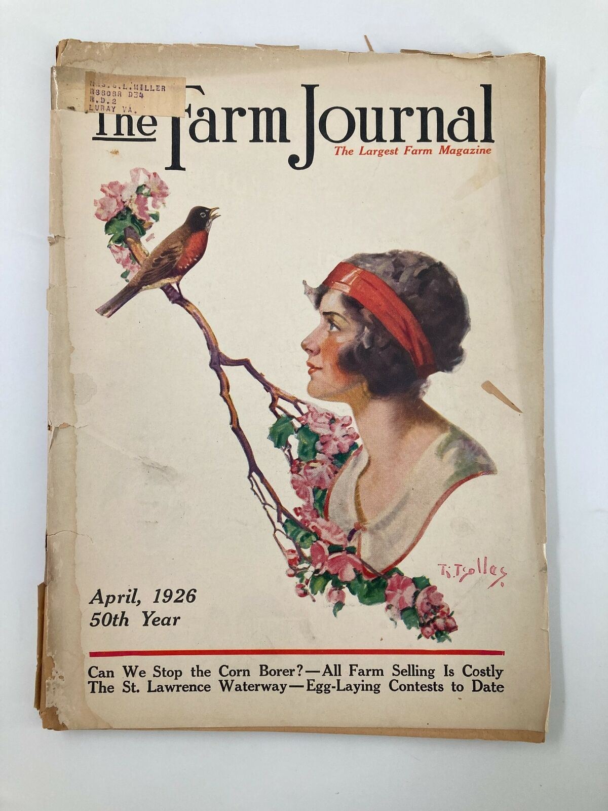 VTG The Farm Journal Magazine April 1926 Egg-Laying Contests to Date