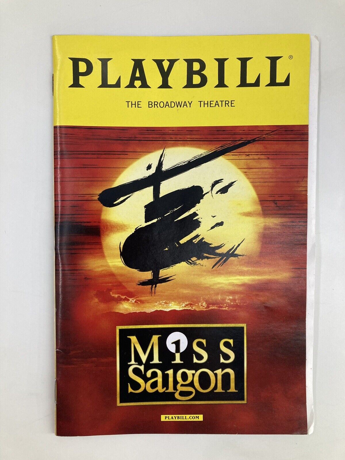 2017 Playbill Miss Saigon by Laurence Connor at Broadway Theatre