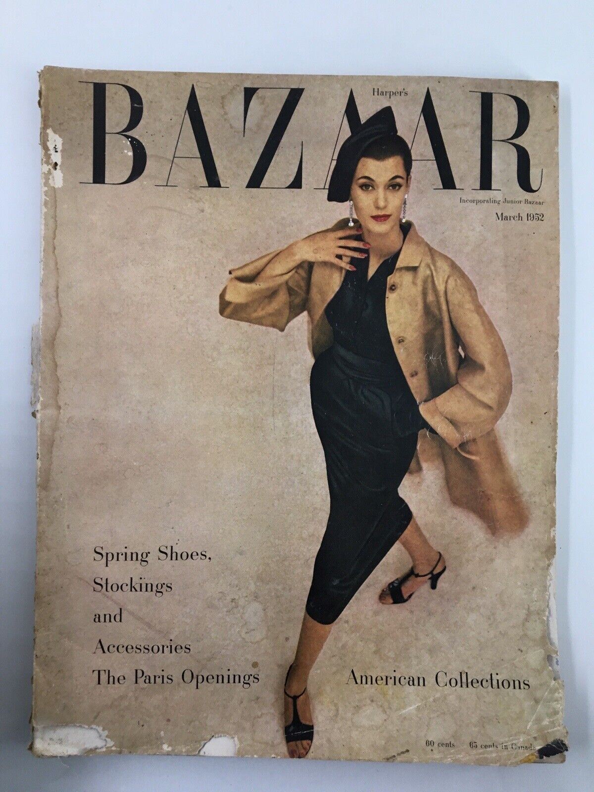 Harper's Bazaar March 1952 Fashion American Collections Paris Openings No Label