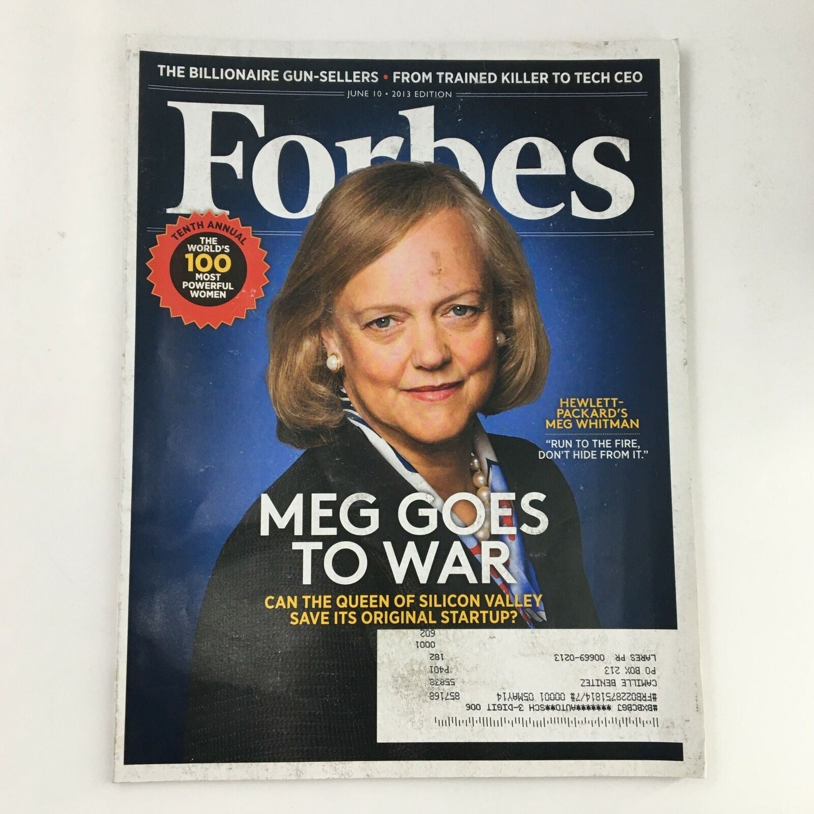 Forbes Magazine June 10 2013 Hewlett-Packard's Meg Whitman Goes To War