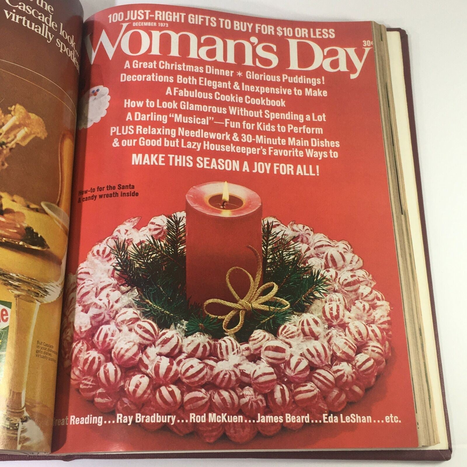 1973 Woman's Day Magazine Complete Year Round In One Bound Book Compilation