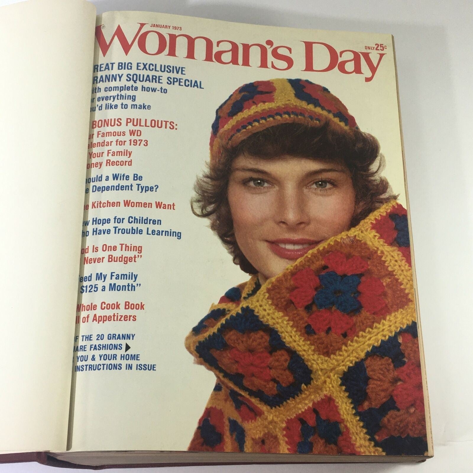 1973 Woman's Day Magazine Complete Year Round In One Bound Book Compilation