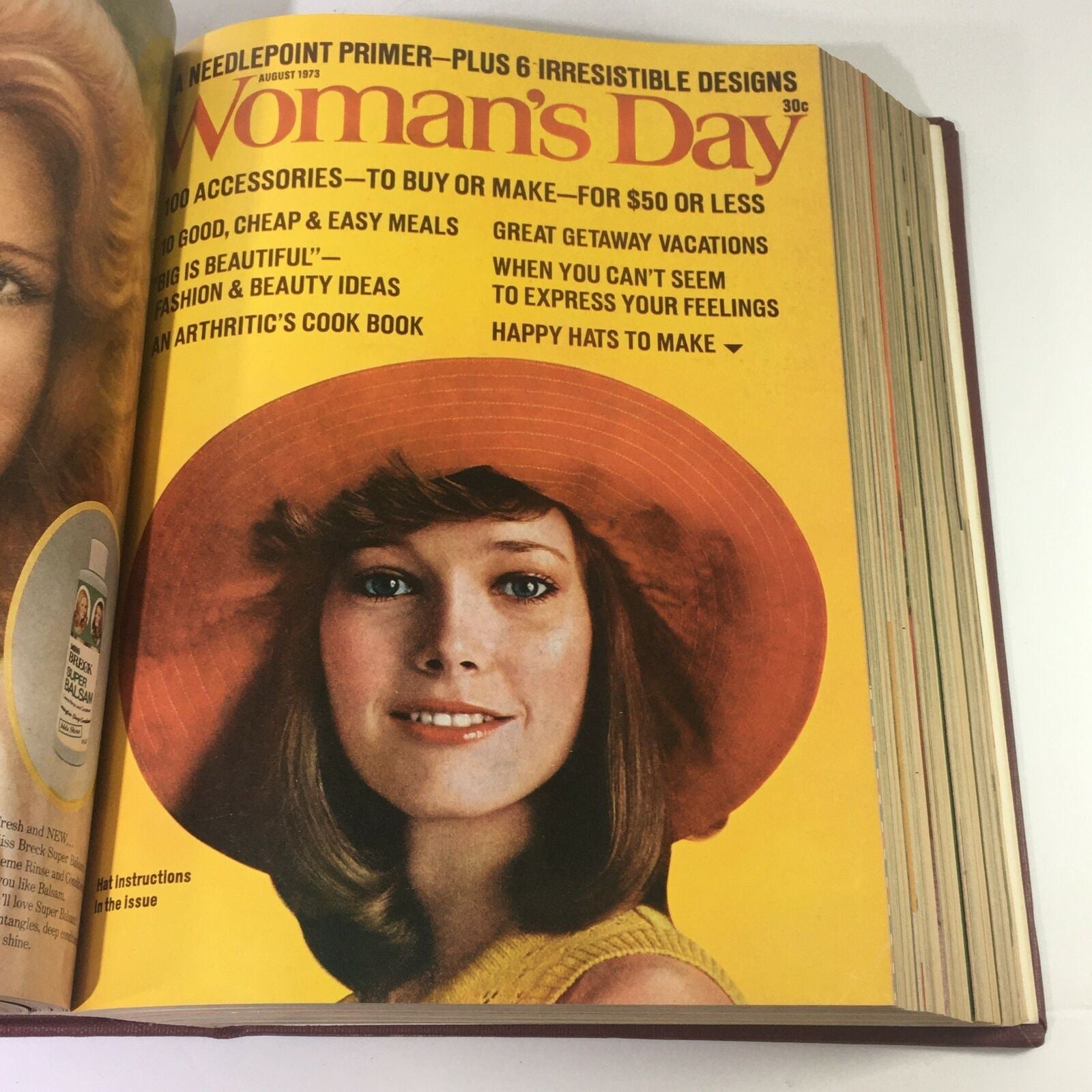 1973 Woman's Day Magazine Complete Year Round In One Bound Book Compilation