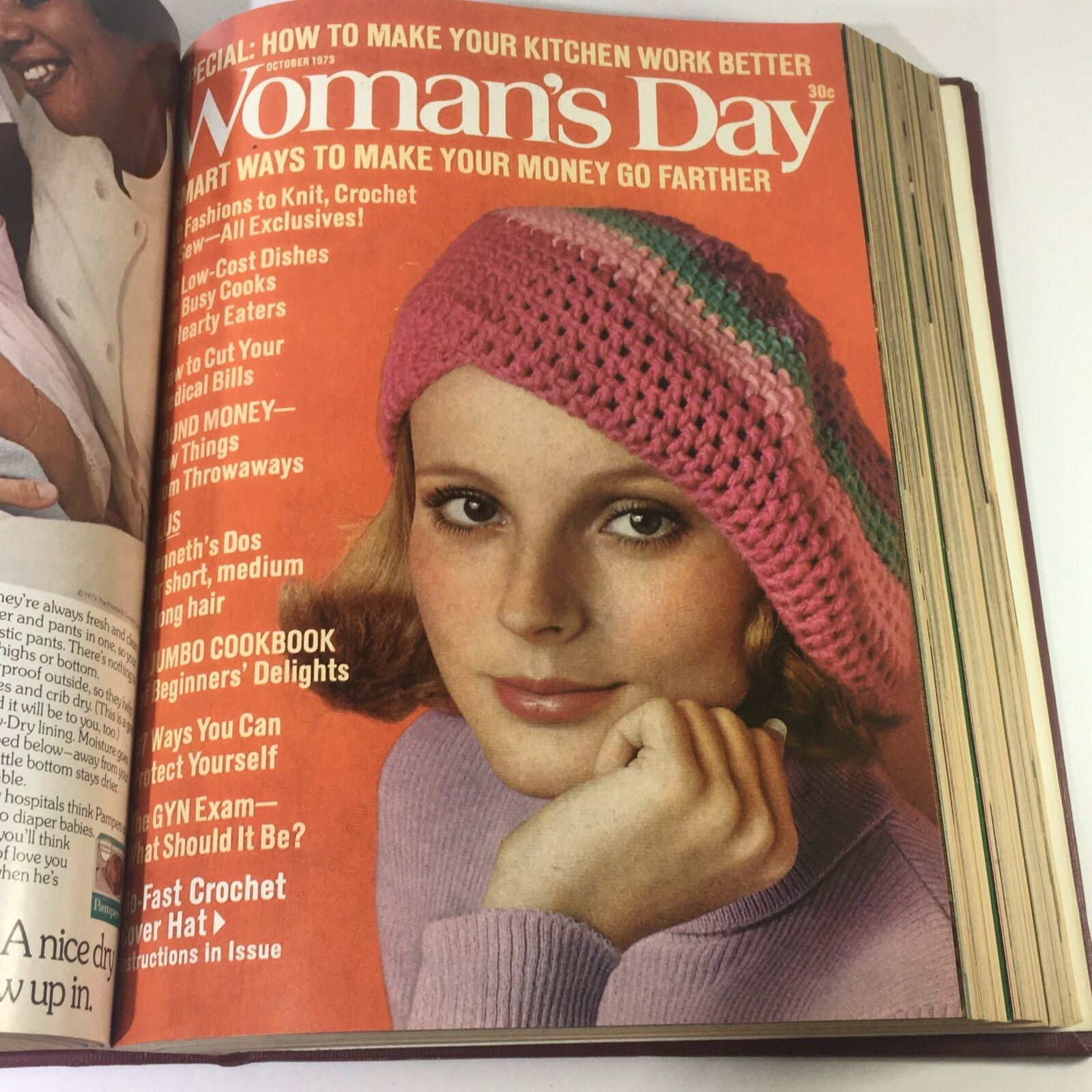 1973 Woman's Day Magazine Complete Year Round In One Bound Book Compilation