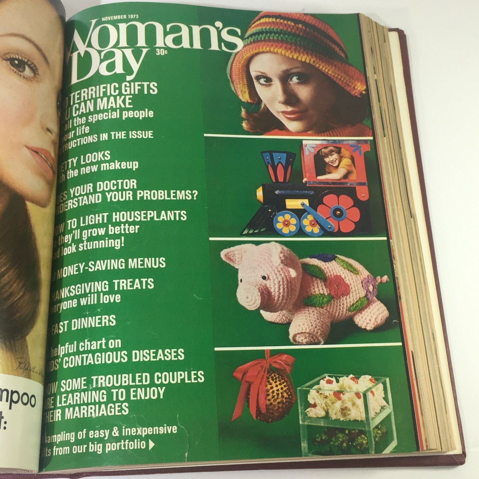 1973 Woman's Day Magazine Complete Year Round In One Bound Book Compilation