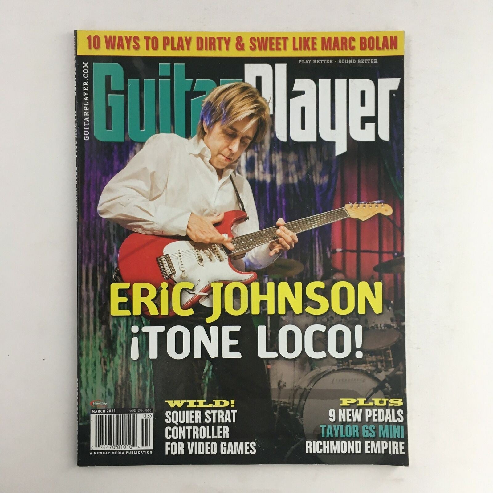 Guitar Player Magazine March 2011 Eric Johnson & Richmond Empire No Label VG