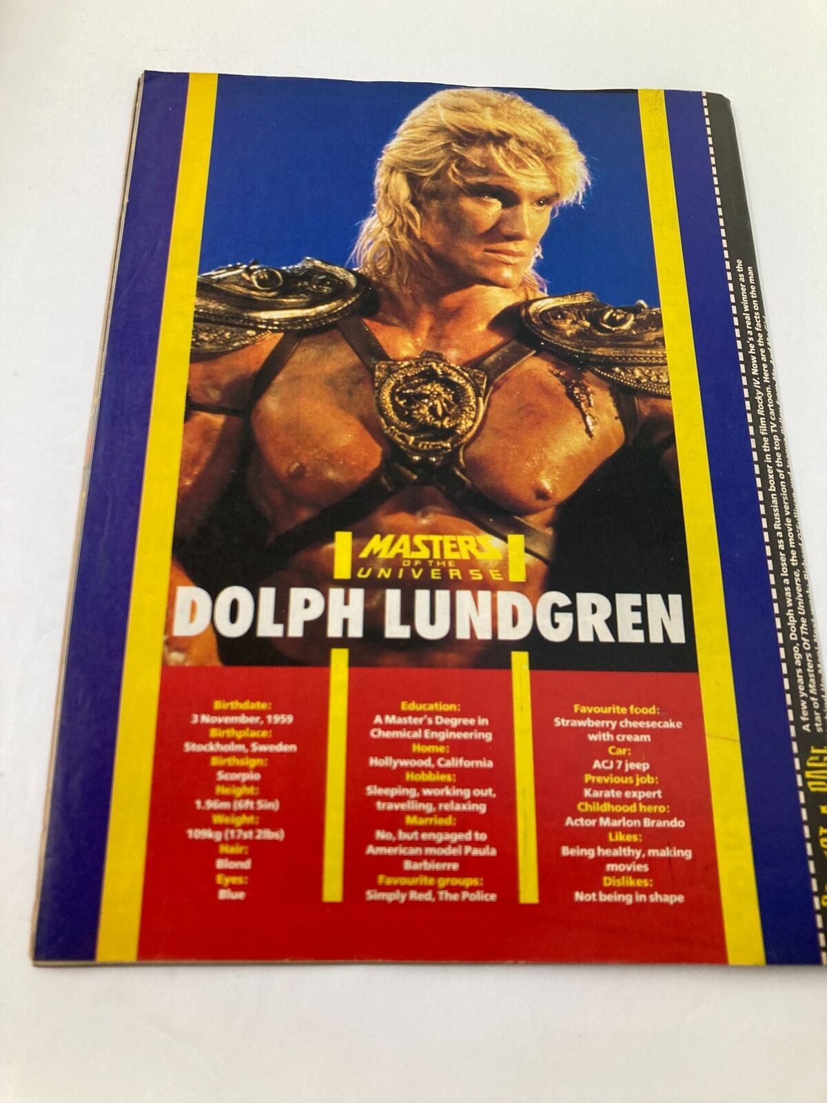 VTG Lookin Magazine 1988 No. 3 Dolph Lundgren and Bob Sleigh No Label