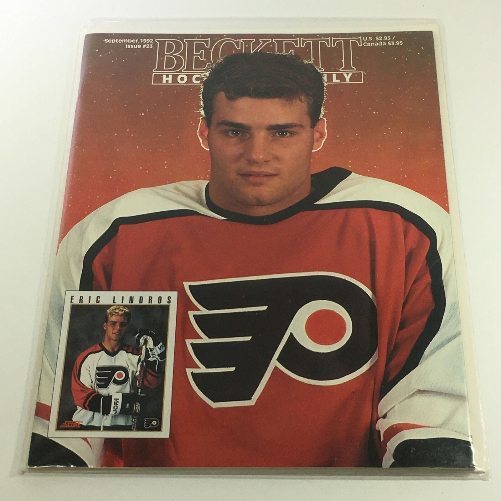 Beckett Hockey Monthly: September 1992 Issue #23 - Eric Lindros / Newsstand