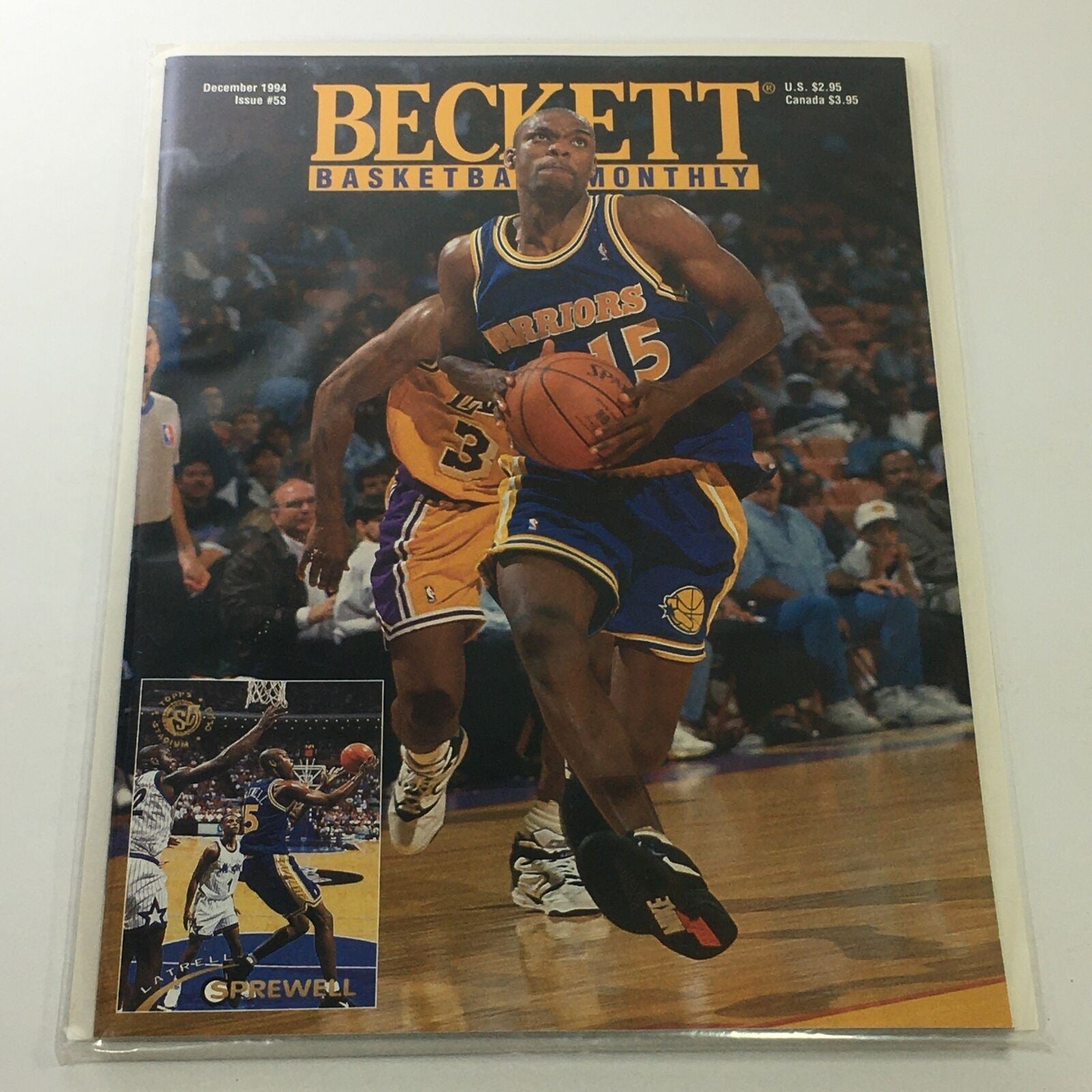 Beckett Basketball Monthly: December 1994 Issue #53 - Warrios Latrell Sprewell