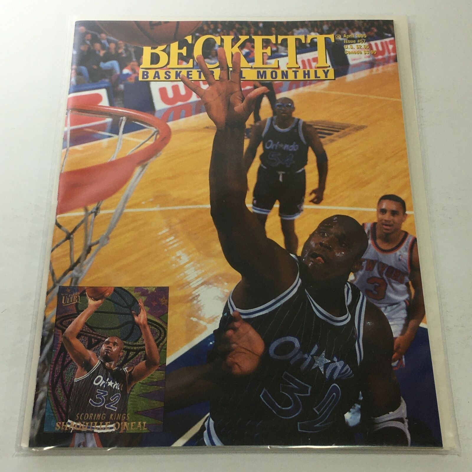 Beckett Basketball Monthly: April 1995 Issue #57 - Shaquille O'Neal