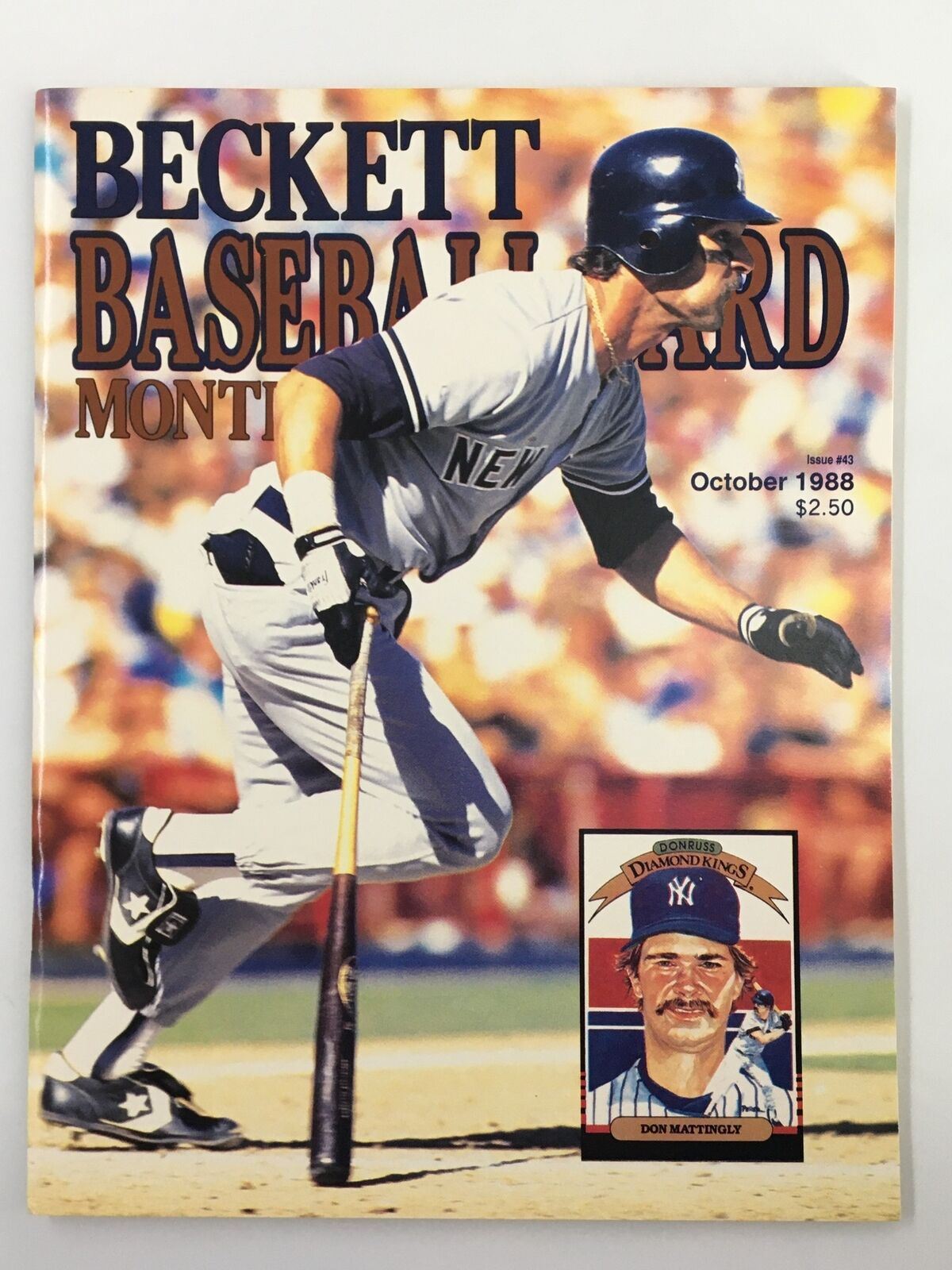 Beckett Baseball Card Monthly October 1988 #43 Don Mattingly No Label VG