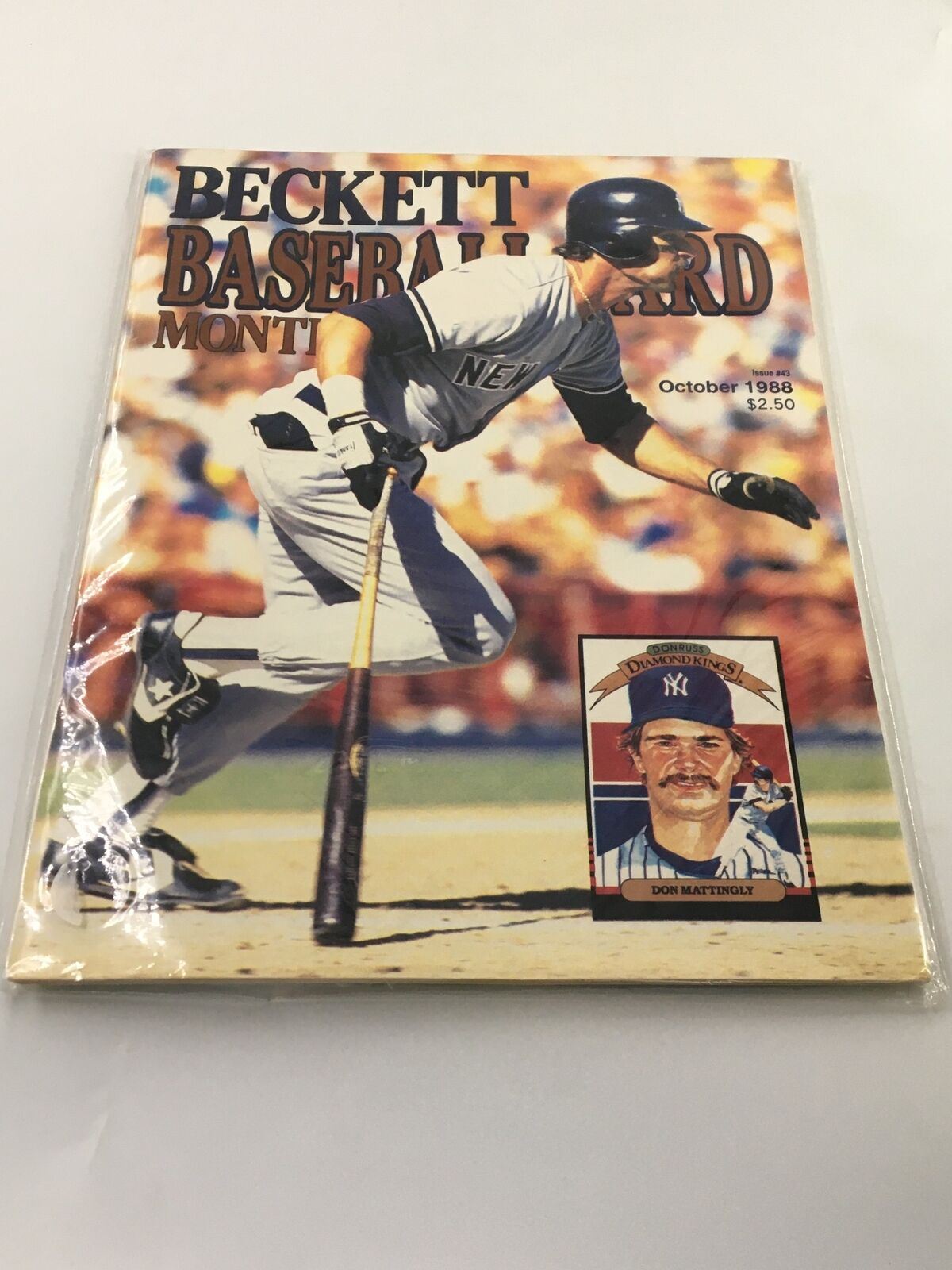 Beckett Baseball Card Monthly October 1988 #43 Don Mattingly No Label VG