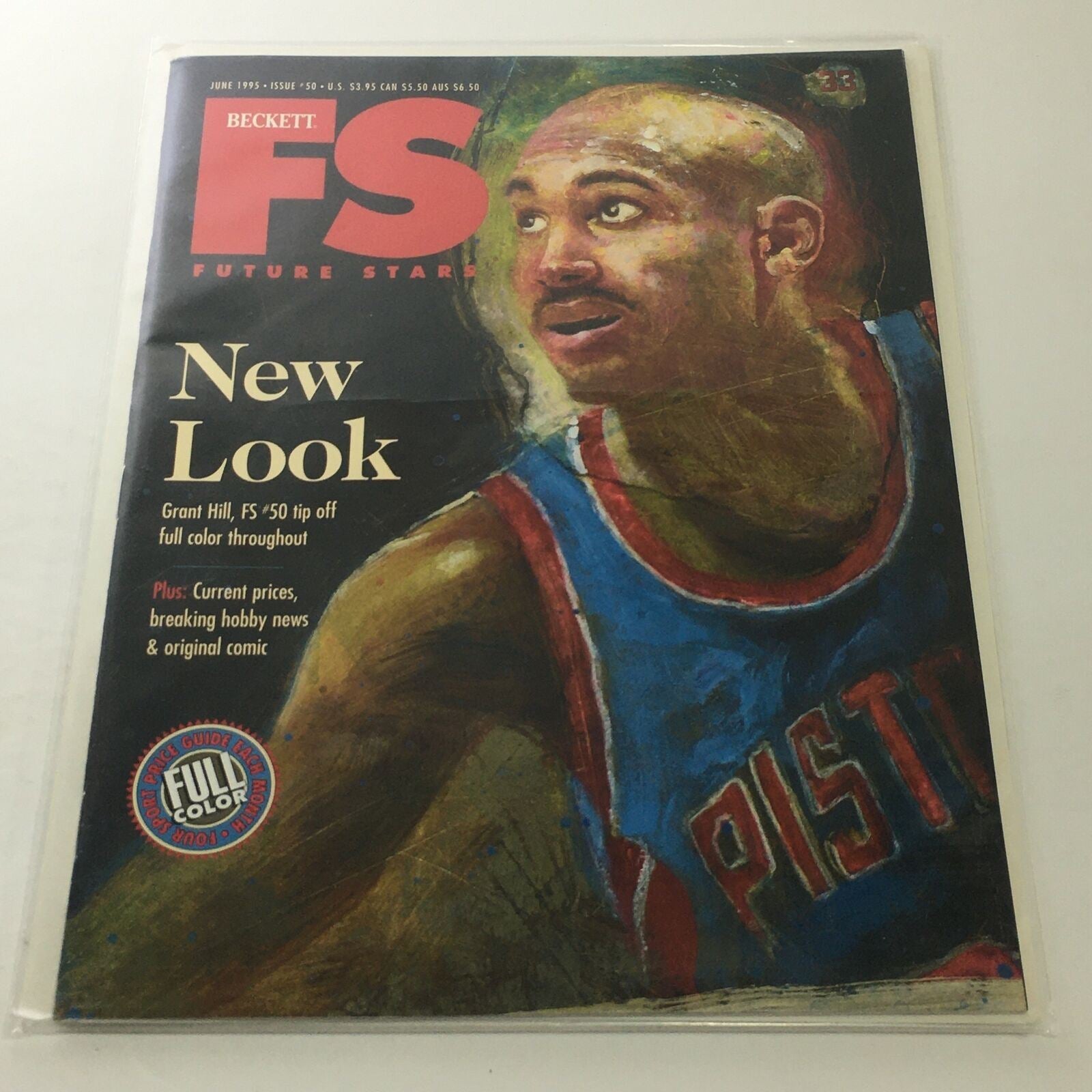 Beckett Future Stars: June 1995 Issue #50 - Grant Hill FS #50 Tip Off