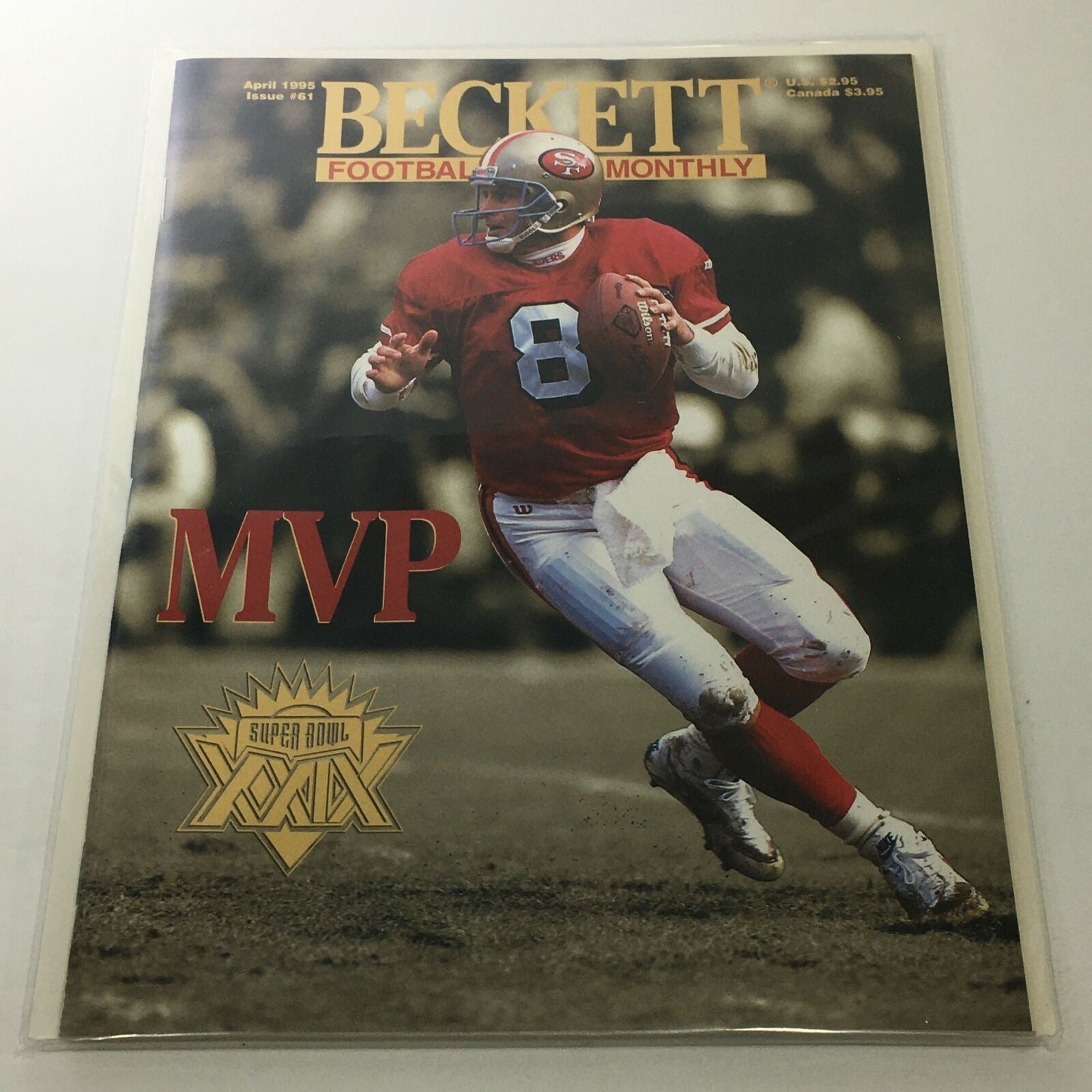 Beckett Football Card Monthly: April 1995 Issue #61 - MVP Super Bowl XXIX