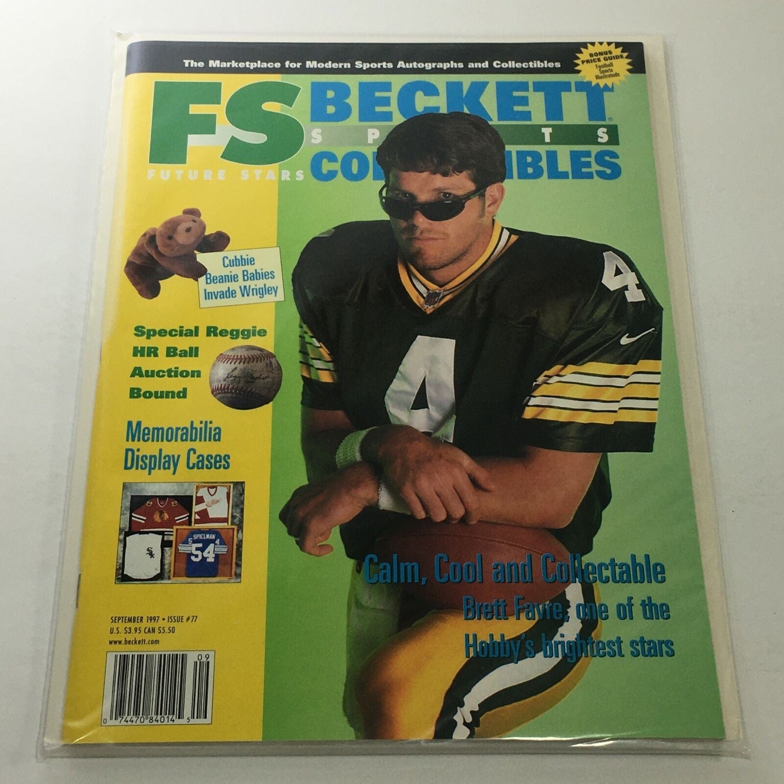 Beckett Future Stars: September 1997 Issue #77 - Brett Favre Hobby's Brightest