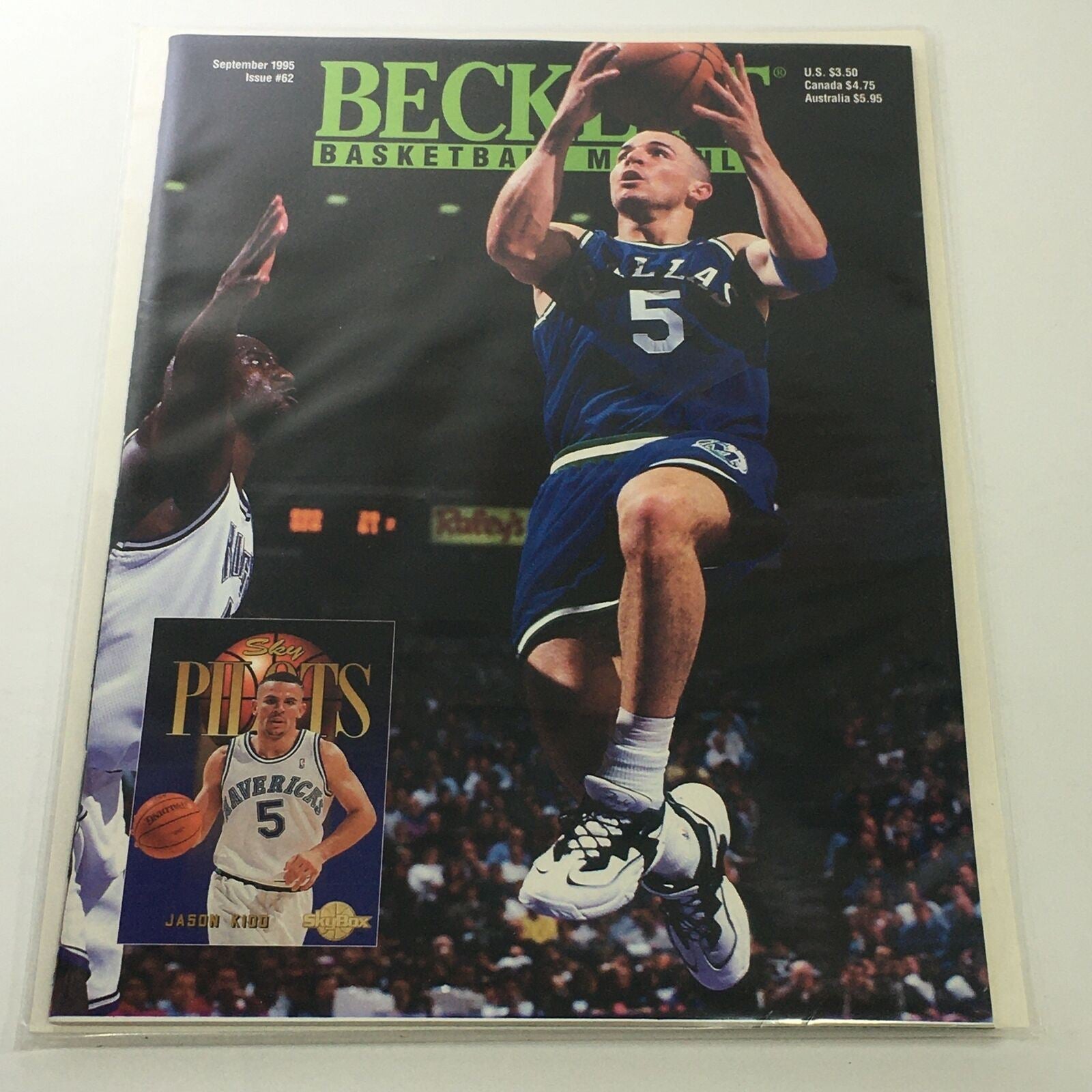 Beckett Basketball Monthly: September 1995 Issue #62 - Jason Kidd