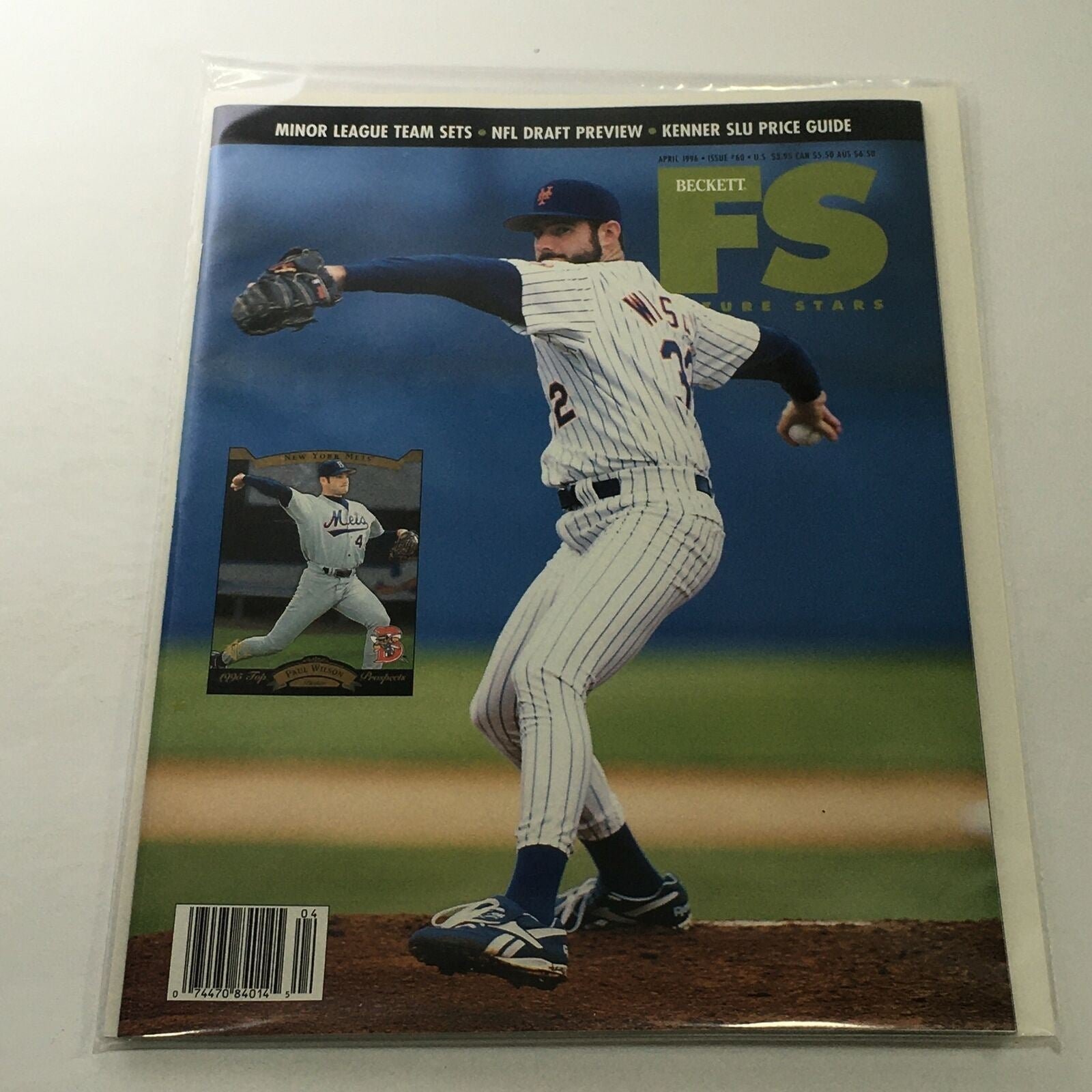 Beckett Future Stars: April 1996 Issue #60 - Mets' Paul Wilson