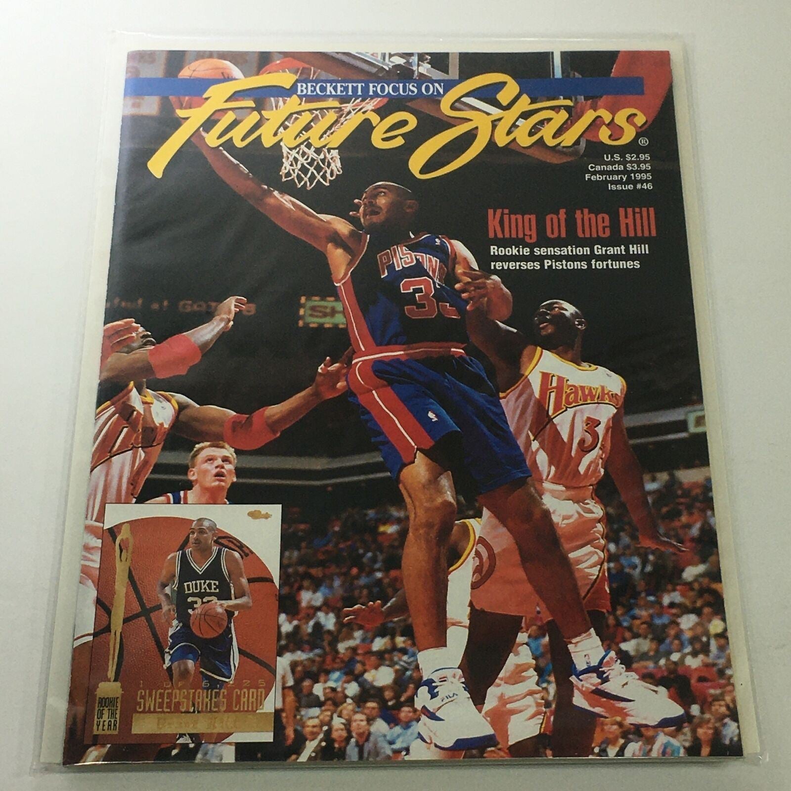 Beckett Future Stars: February 1995 Issue #46 - Rookie Grant Hill