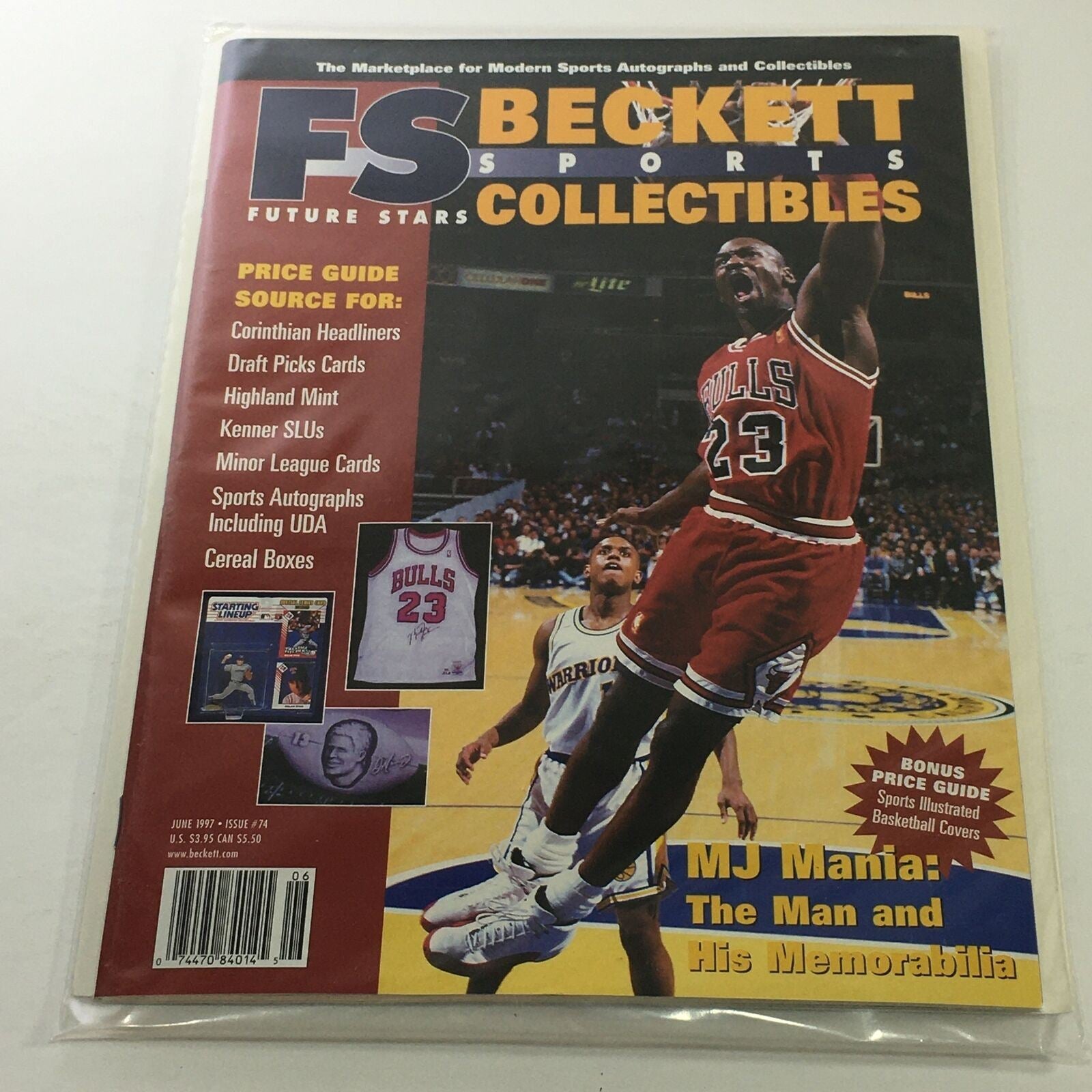 Beckett Future Stars: June 1997 Issue #74 - Michael Jordan Mania