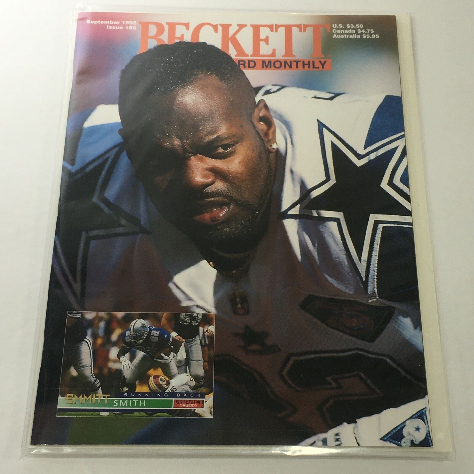 Beckett Football Card Monthly: September 1995 Issue #66 - Emmitt Smith