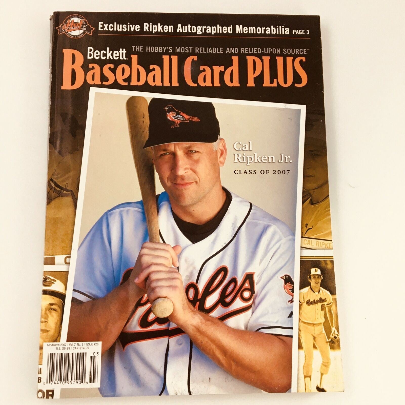 Beckett Baseball Card Plus Magazine February March 2007 Cal Ripken Jr. Cover