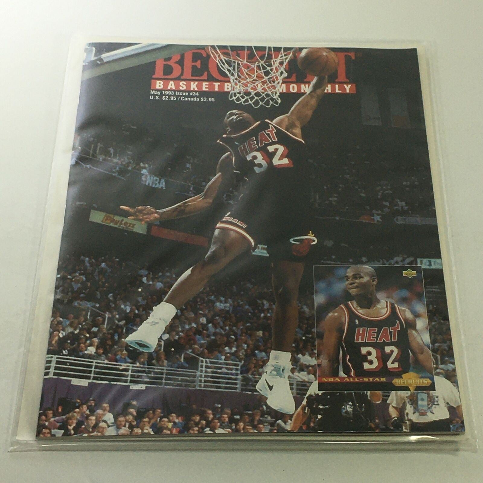 Beckett Basketball Monthly: May 1993 Issue #34 - Heat Harold Miner