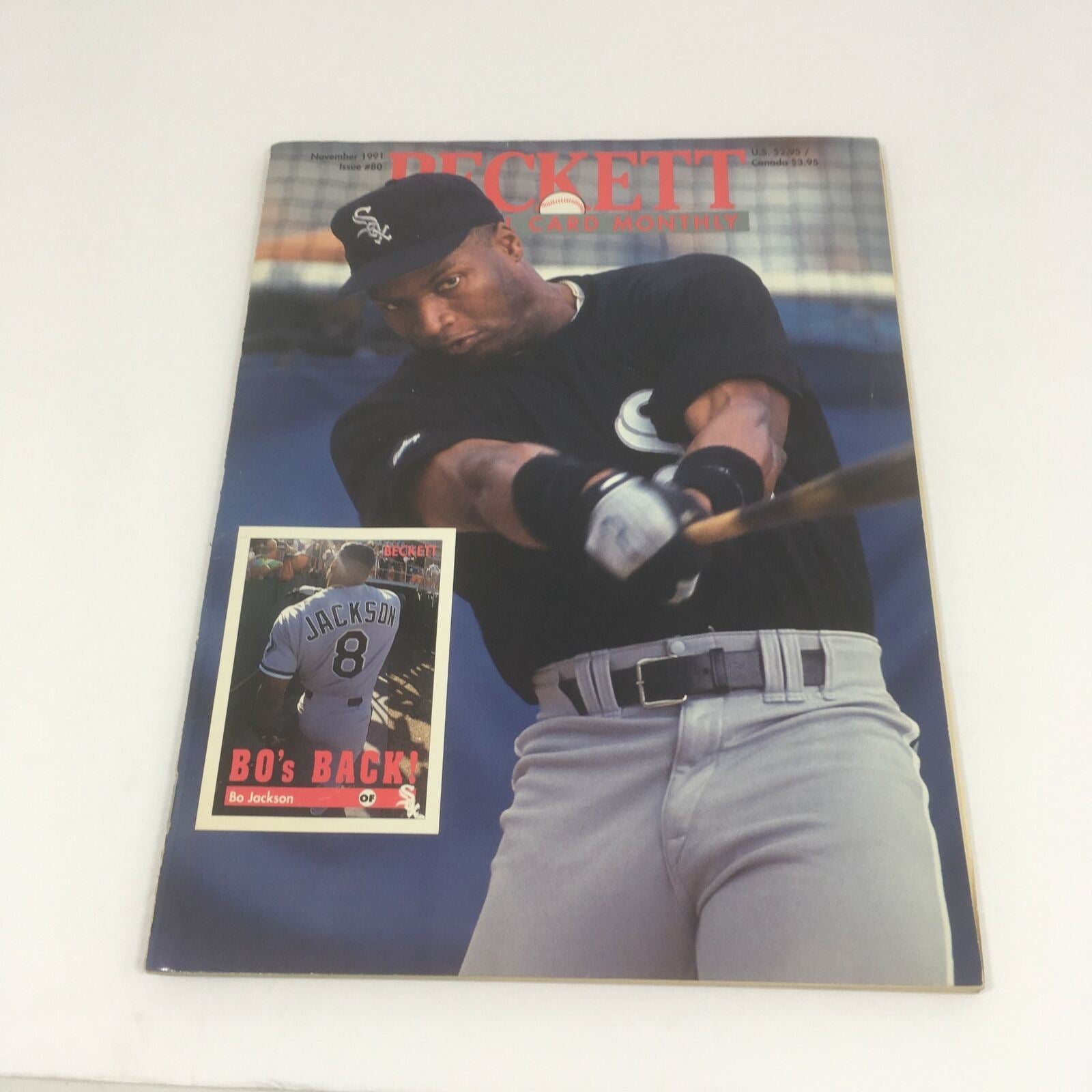 Beckett Baseball Card Monthly Magazine November 1991 Issue #80 - Bo Jackson