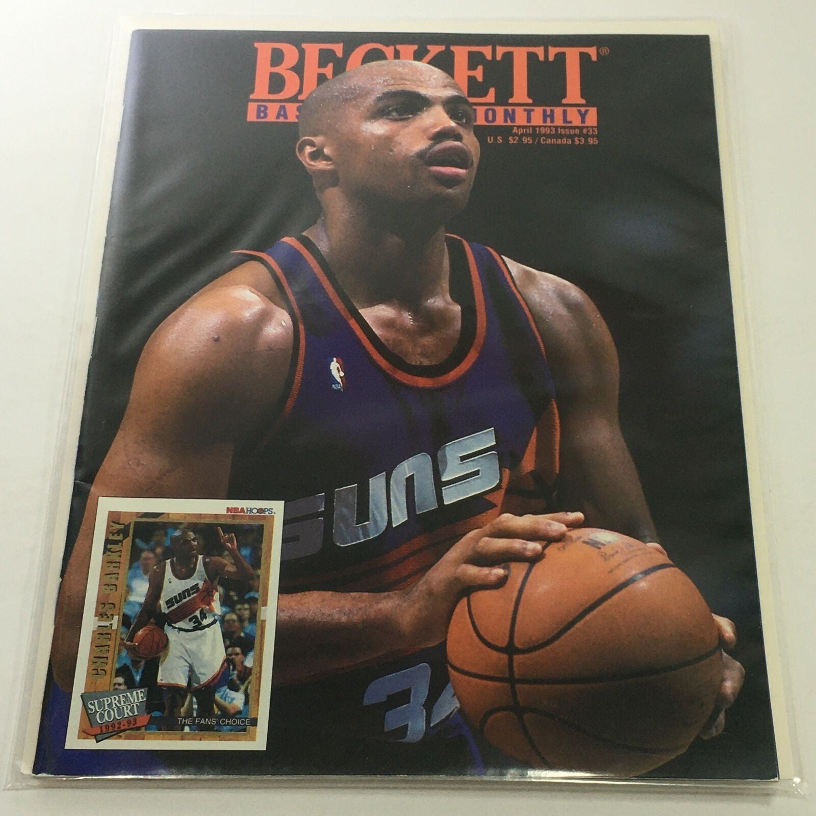 Beckett Basketball Monthly: April 1993 Issue #33 - Suns Charles Barkley