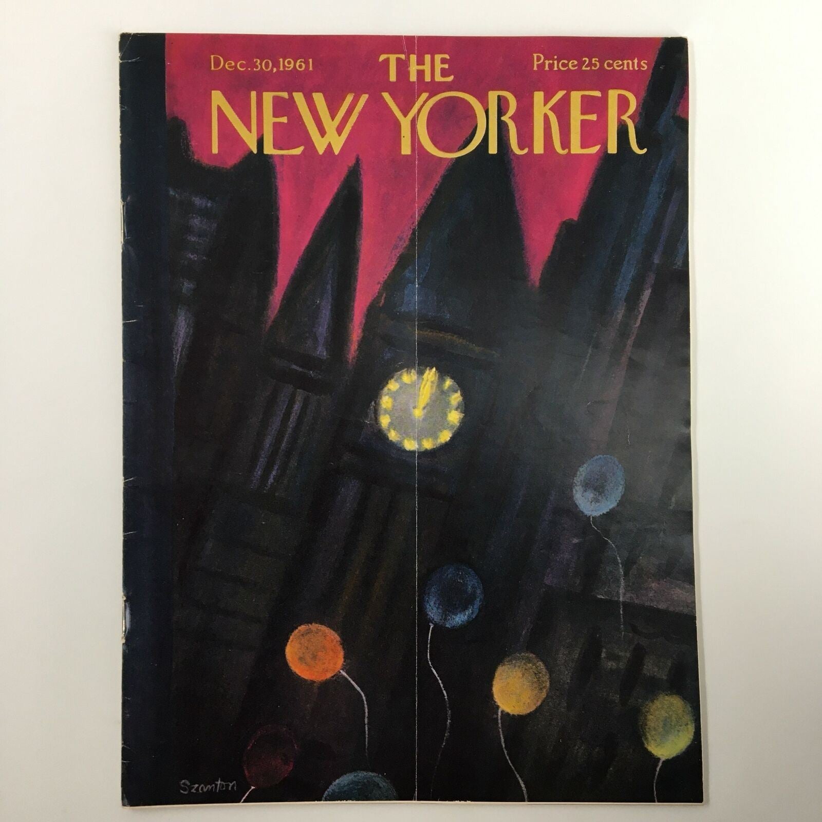 The New Yorker Full Magazine December 30 1961 Flying Objects by Beatrice Szanton