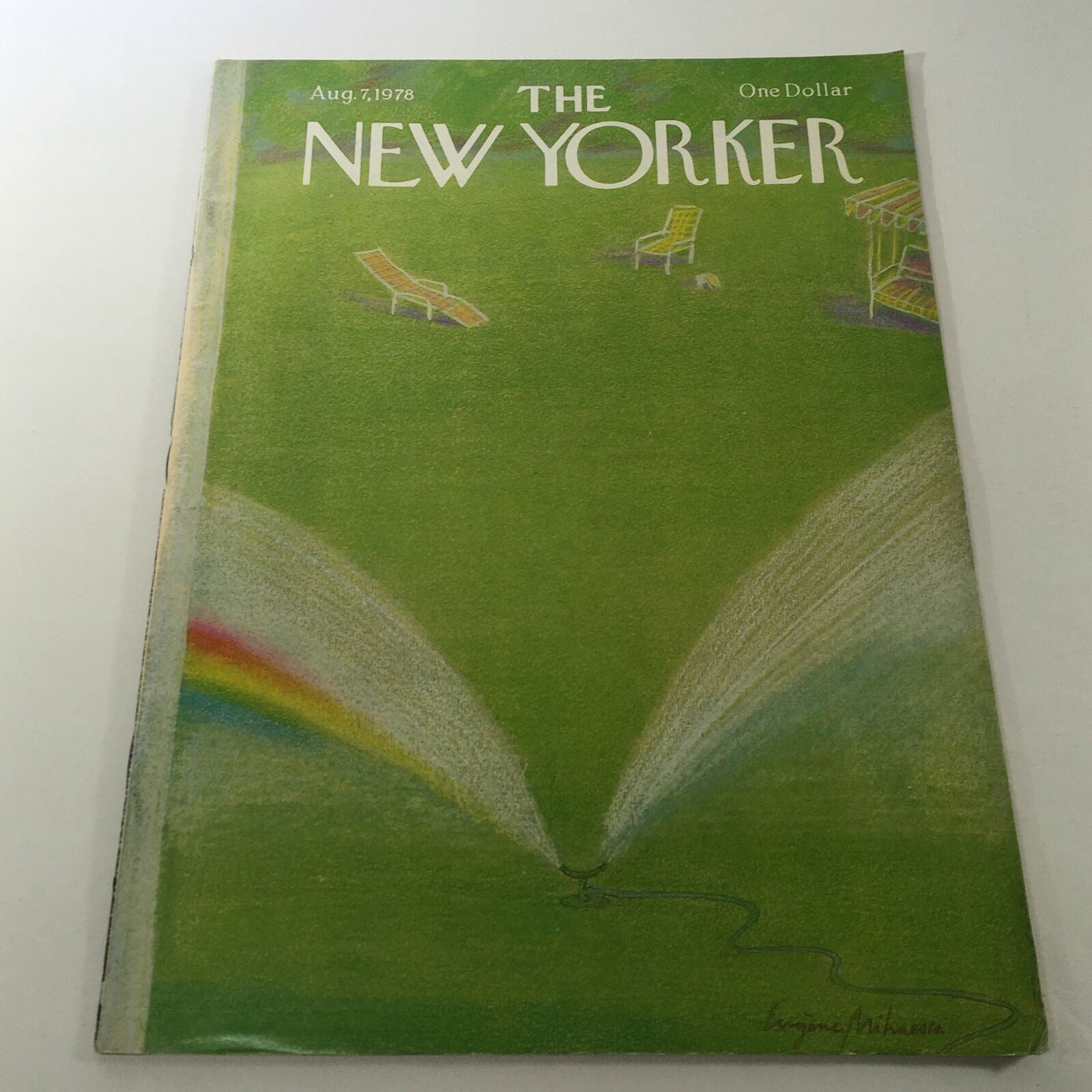 VTG The New Yorker Magazine August 7 1978 - Full Theme Cover Eugene Mihaesco