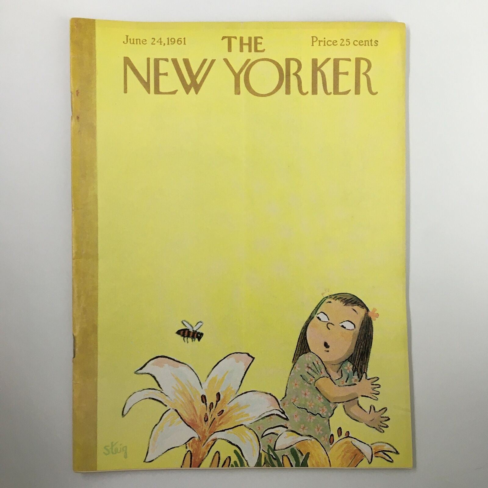 The New Yorker Full Magazine June 24 1961 A Bee and A Girl by William Steig