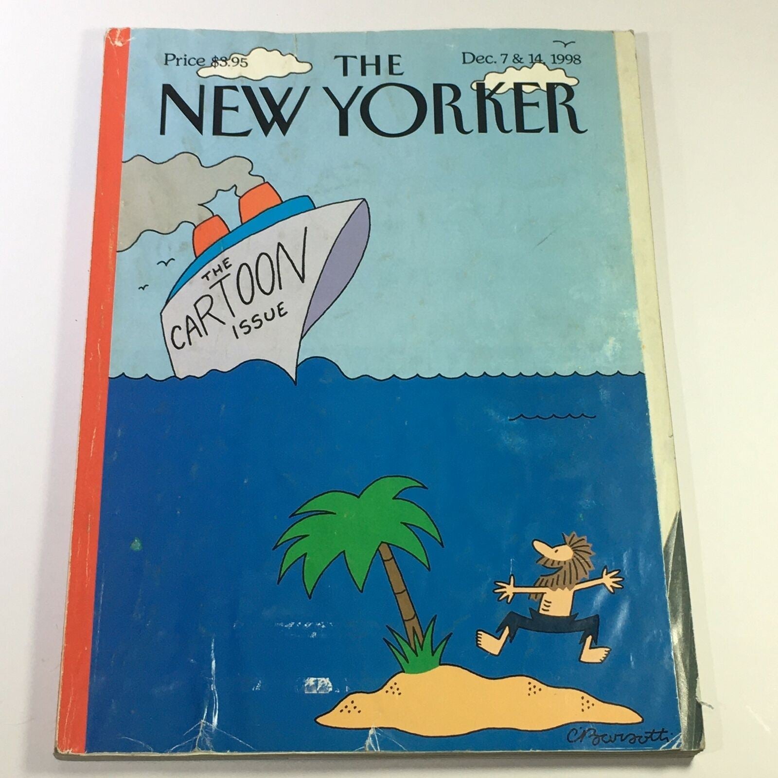 The New Yorker Magazine December 7 & 14 1998 Island Cruise Charles Barsotti