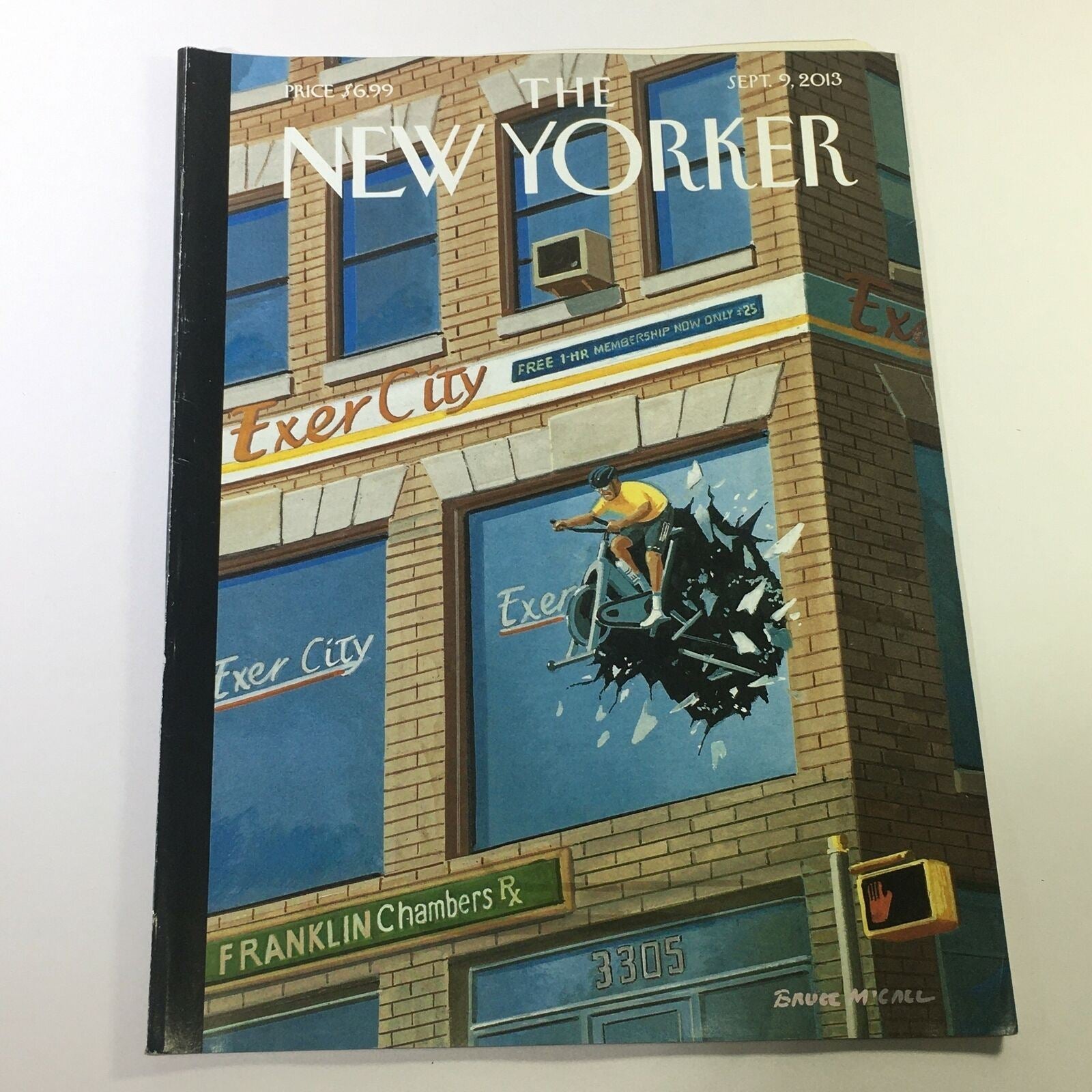 The New Yorker Magazine September 9 2013 ExerCity Exercise City by Bruce McCall