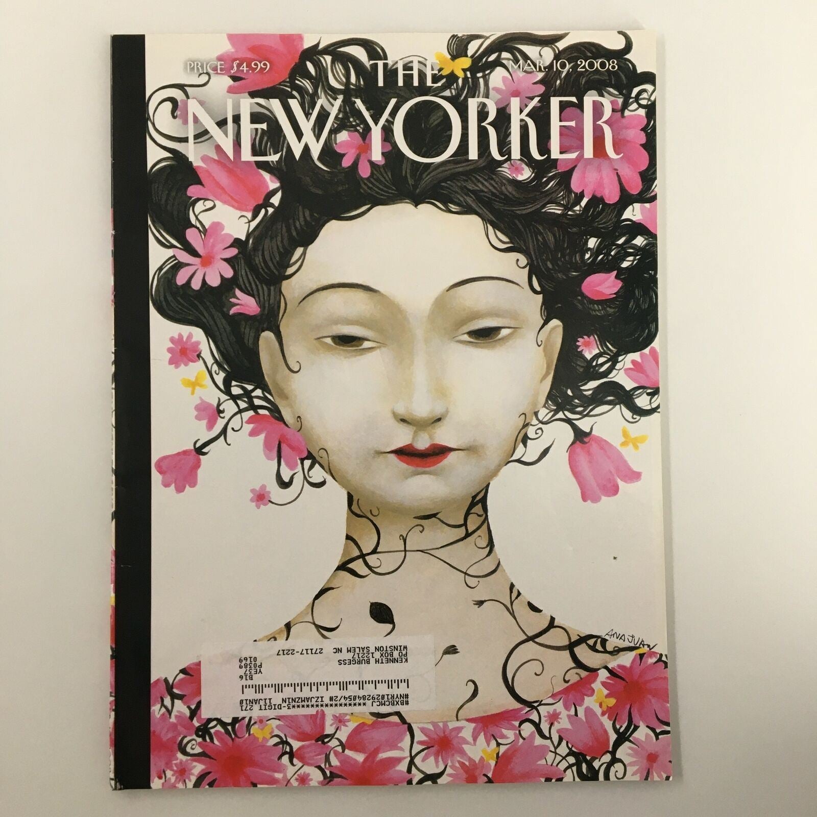 The New Yorker Full Magazine March 10 2008 Blossoms by Ana Juan