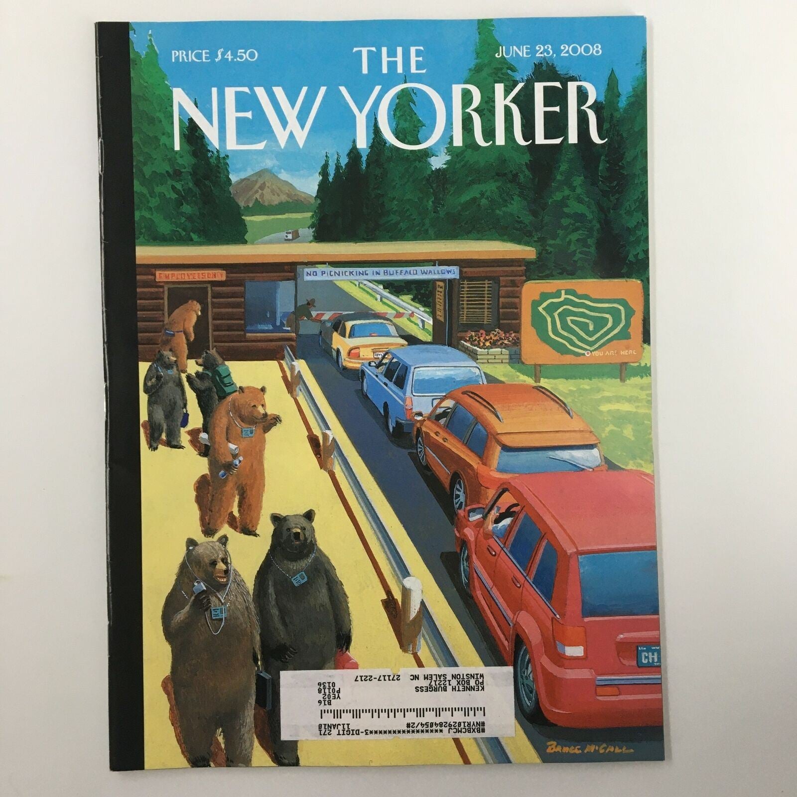 The New Yorker Full Magazine June 23 2008 Summer Job by Bruce McCall VG