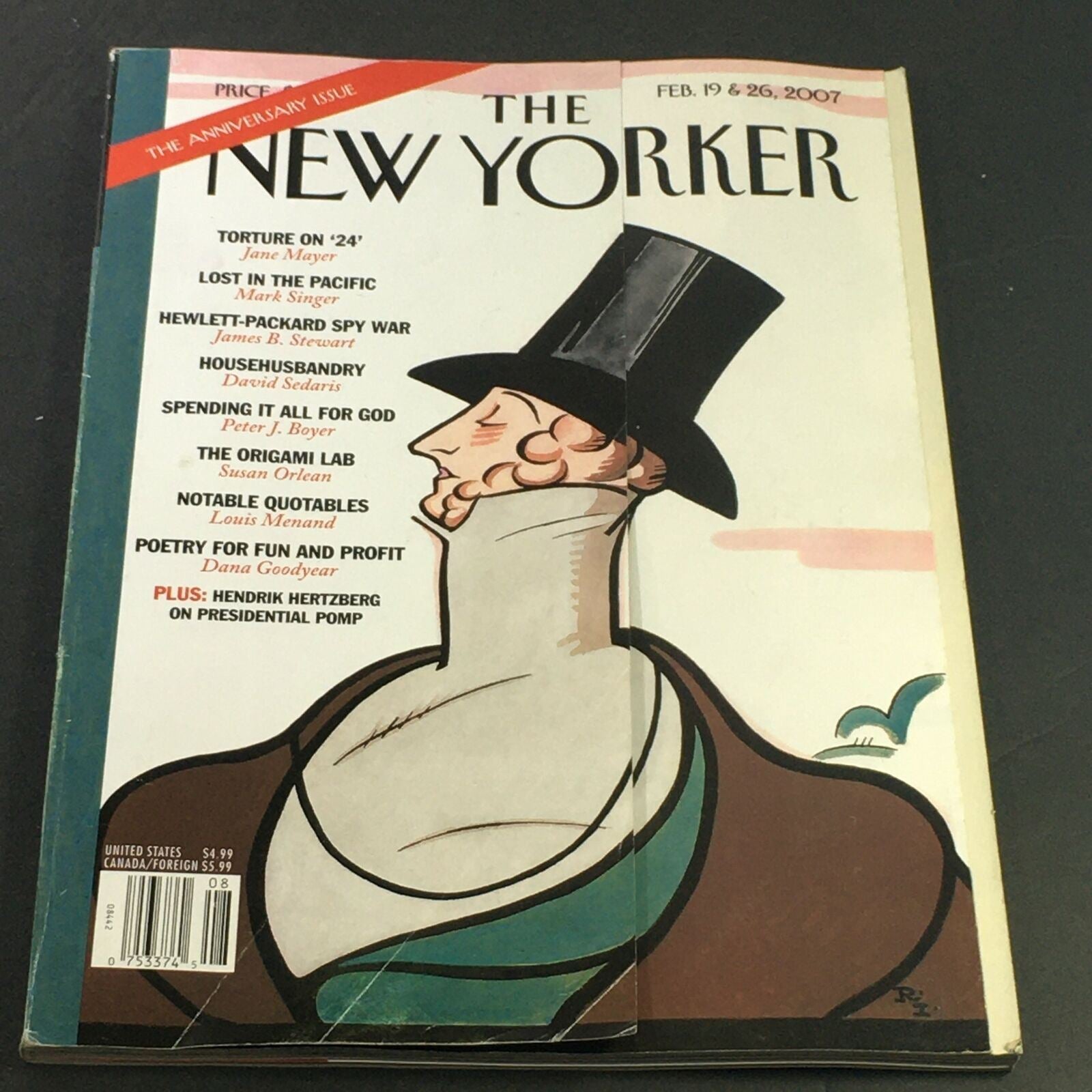 The New Yorker Magazine February 19 & 26 2007 Mr. Eustace Tilley by Rea Irvin