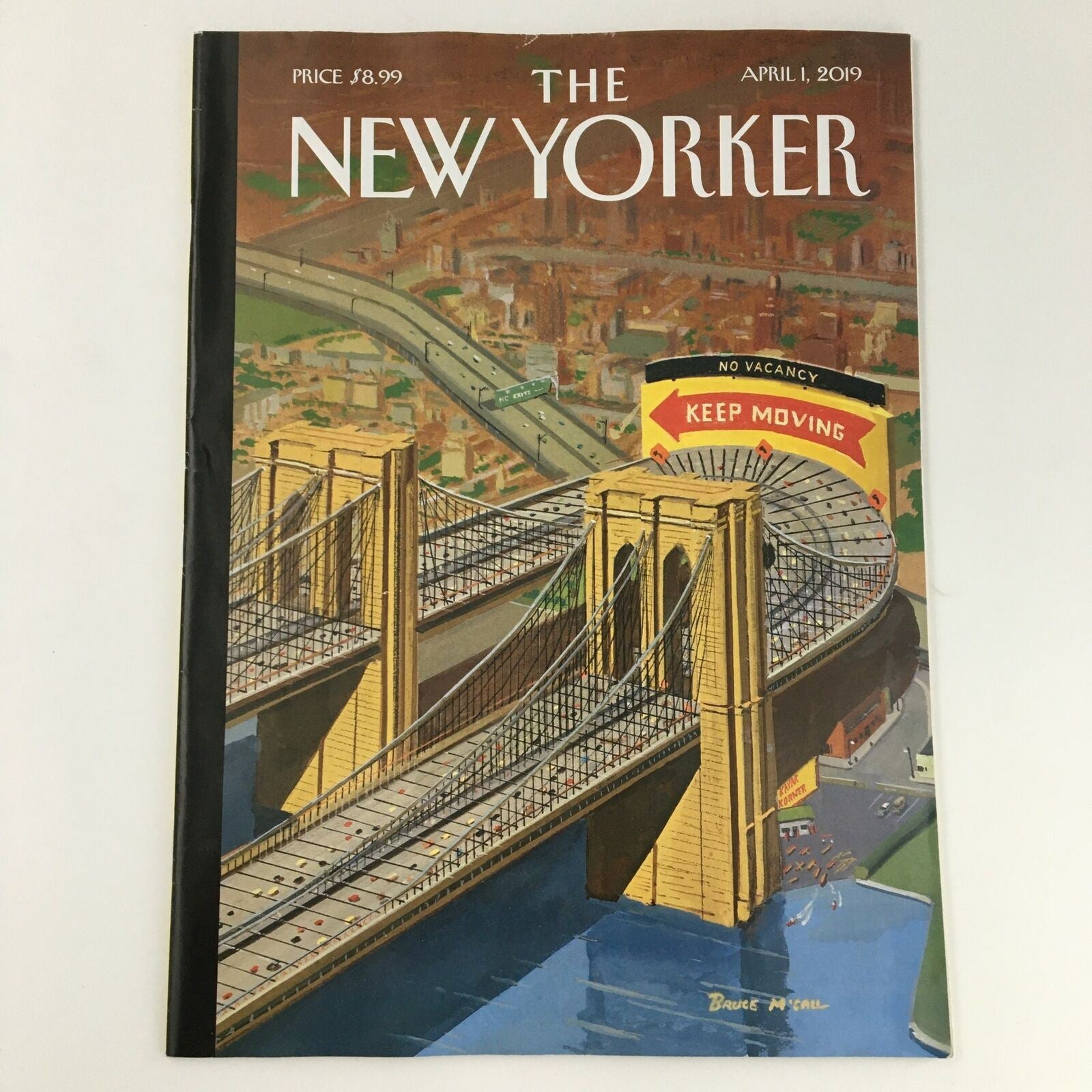 The New Yorker April 1 2019 Full Magazine Theme Cover Bruce McCall Newsstand