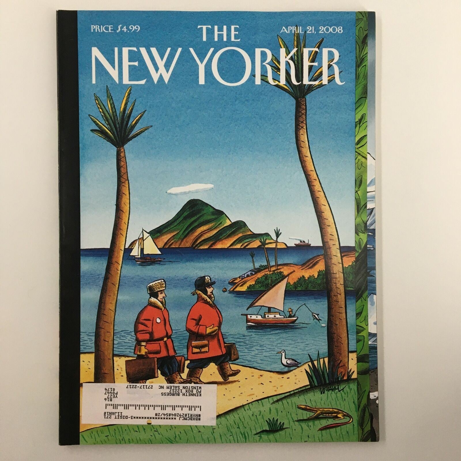 The New Yorker Full Magazine April 21 2008 On the Move by Jacques de Loustal