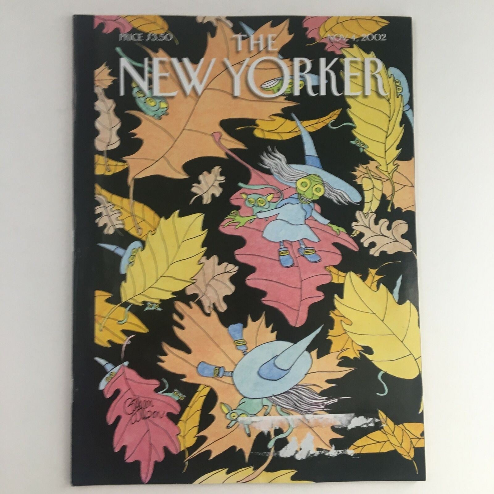 The New Yorker Full Magazine November 4 2002 The Flying Leaves Gahan Wilson VG