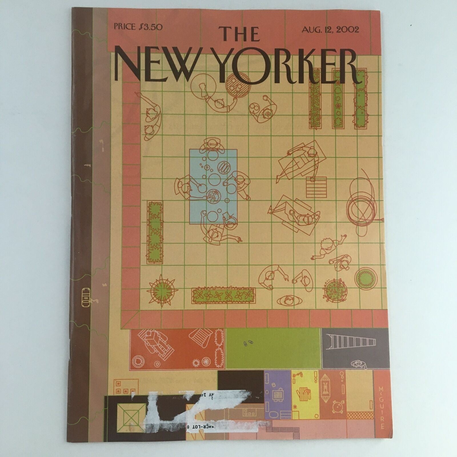 The New Yorker Full Magazine August 12 2002 Bird's Eye View BBQ Richard McGuire