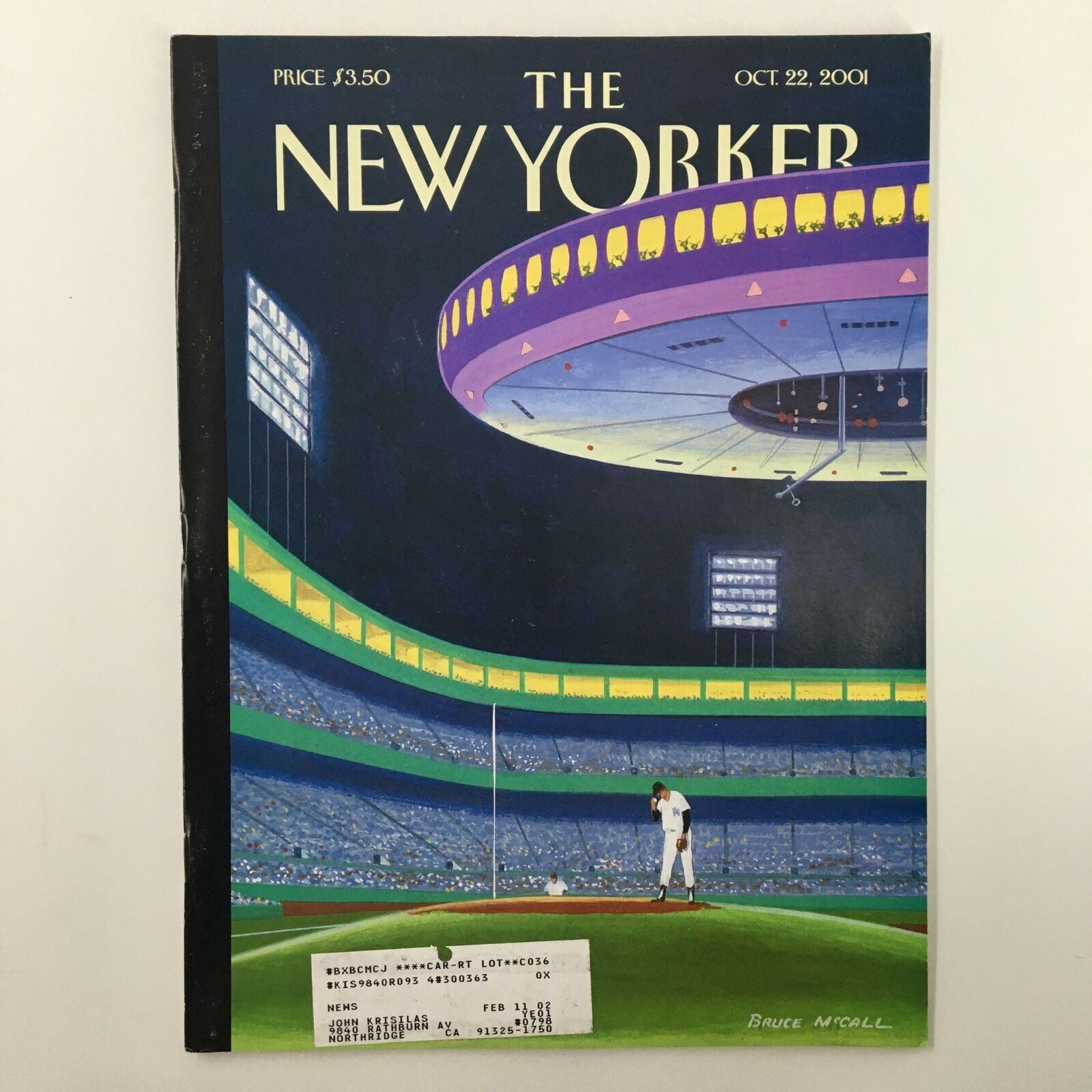 The New Yorker Full Magazine October 22 2001 Sky Box by Bruce McCall