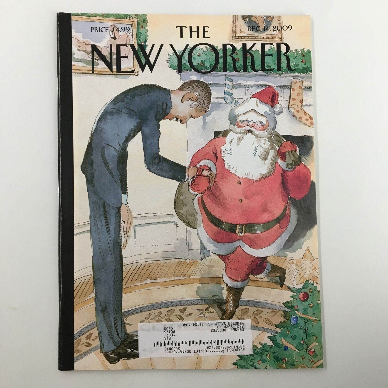 The New Yorker Full Magazine December 14 2009 Barack Obama by Barry Blitt