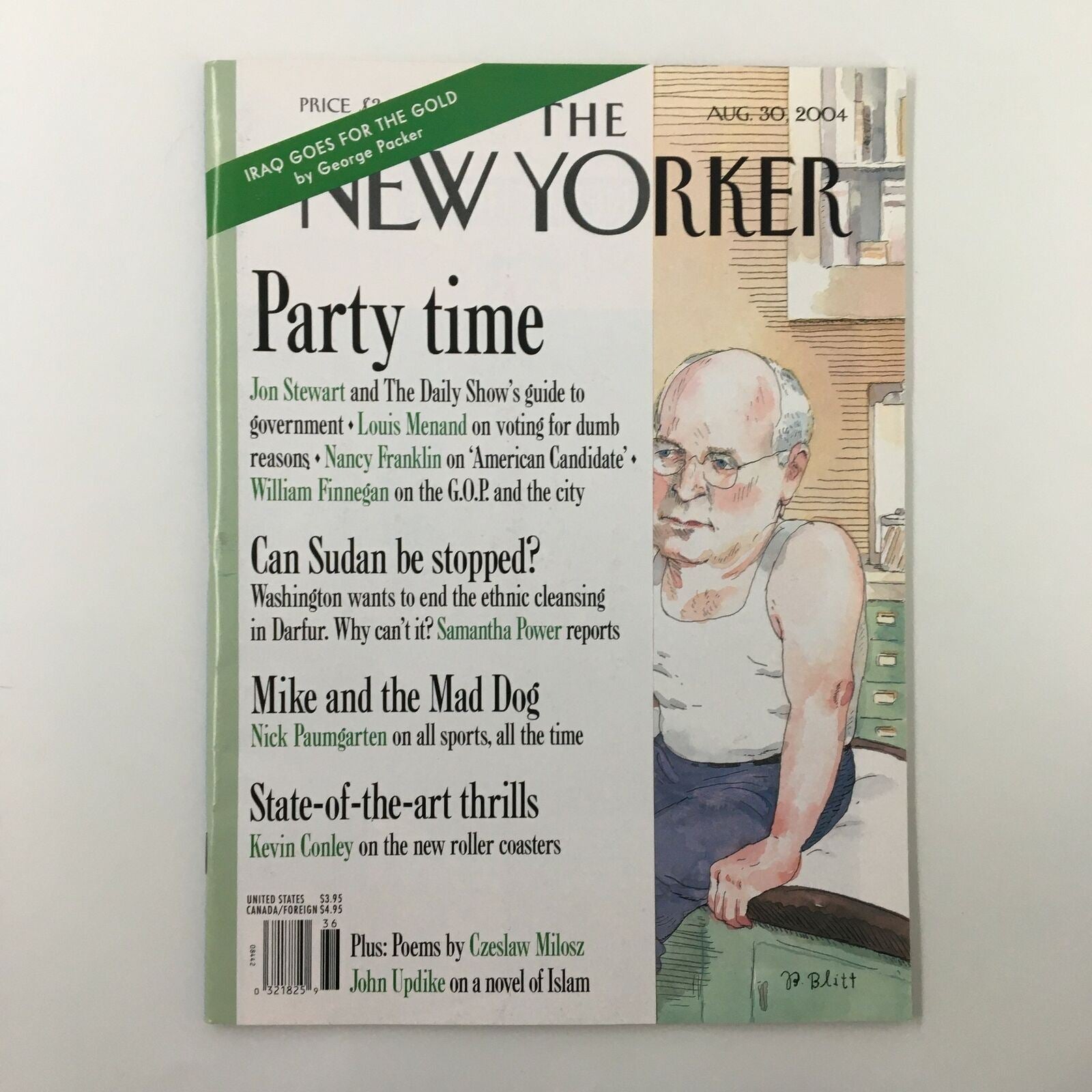 The New Yorker Full Magazine August 30 2004 At Risk? by Barry Blitt No Label VG