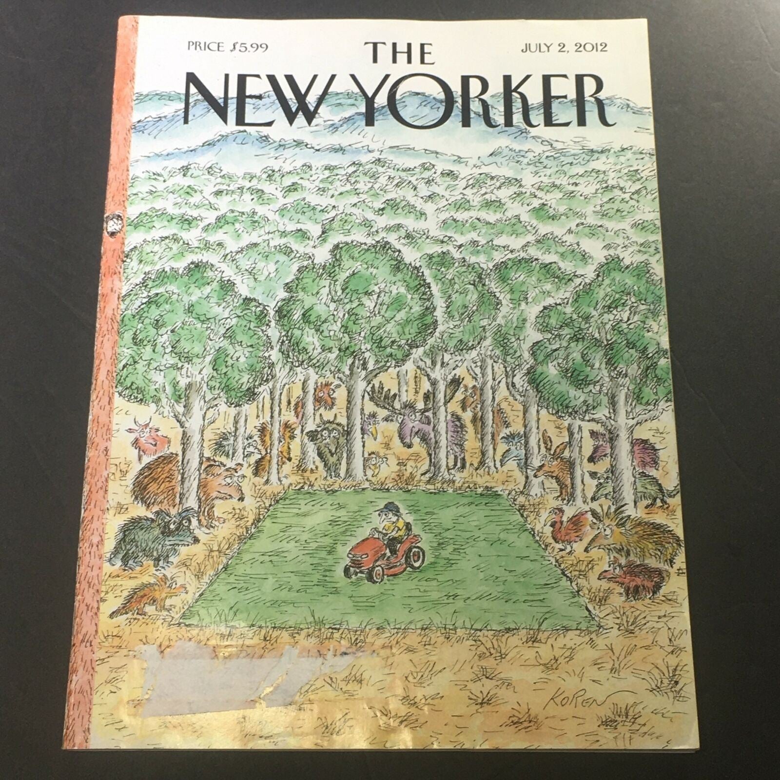 The New Yorker July 12 2012 - Full Magazine Theme Cover Edward Koren